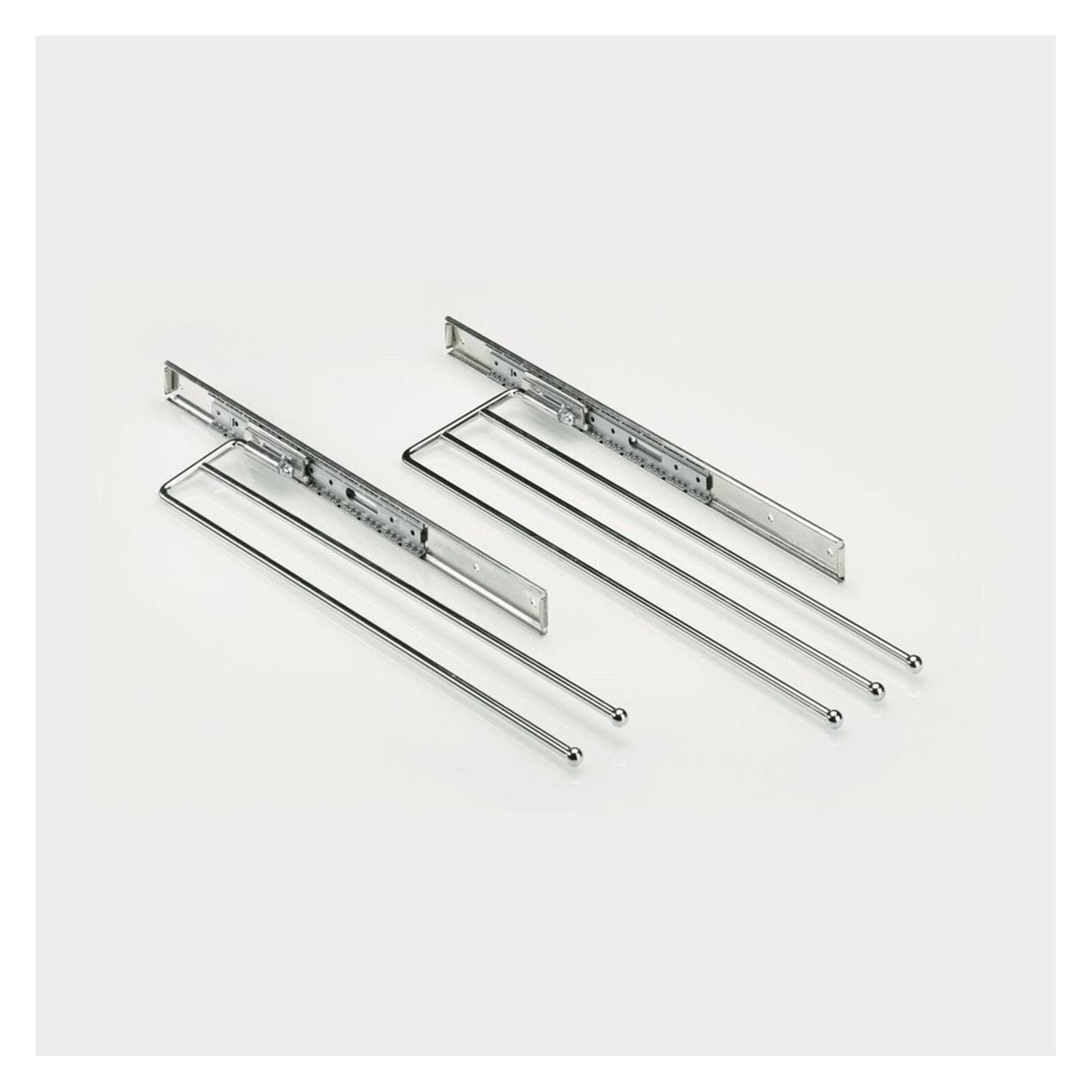 Hettich, Handdoekhouders + handdoekhaken, Handdoekstang 2 stangen 102x495 mm verchroomd