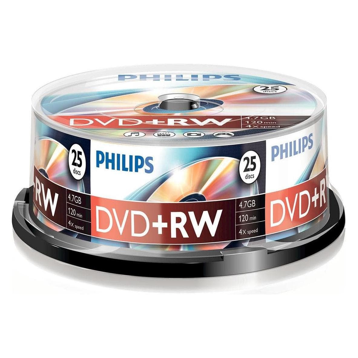 Philips DVD+RW 4,7 GB (25x), Optische gegevensdrager