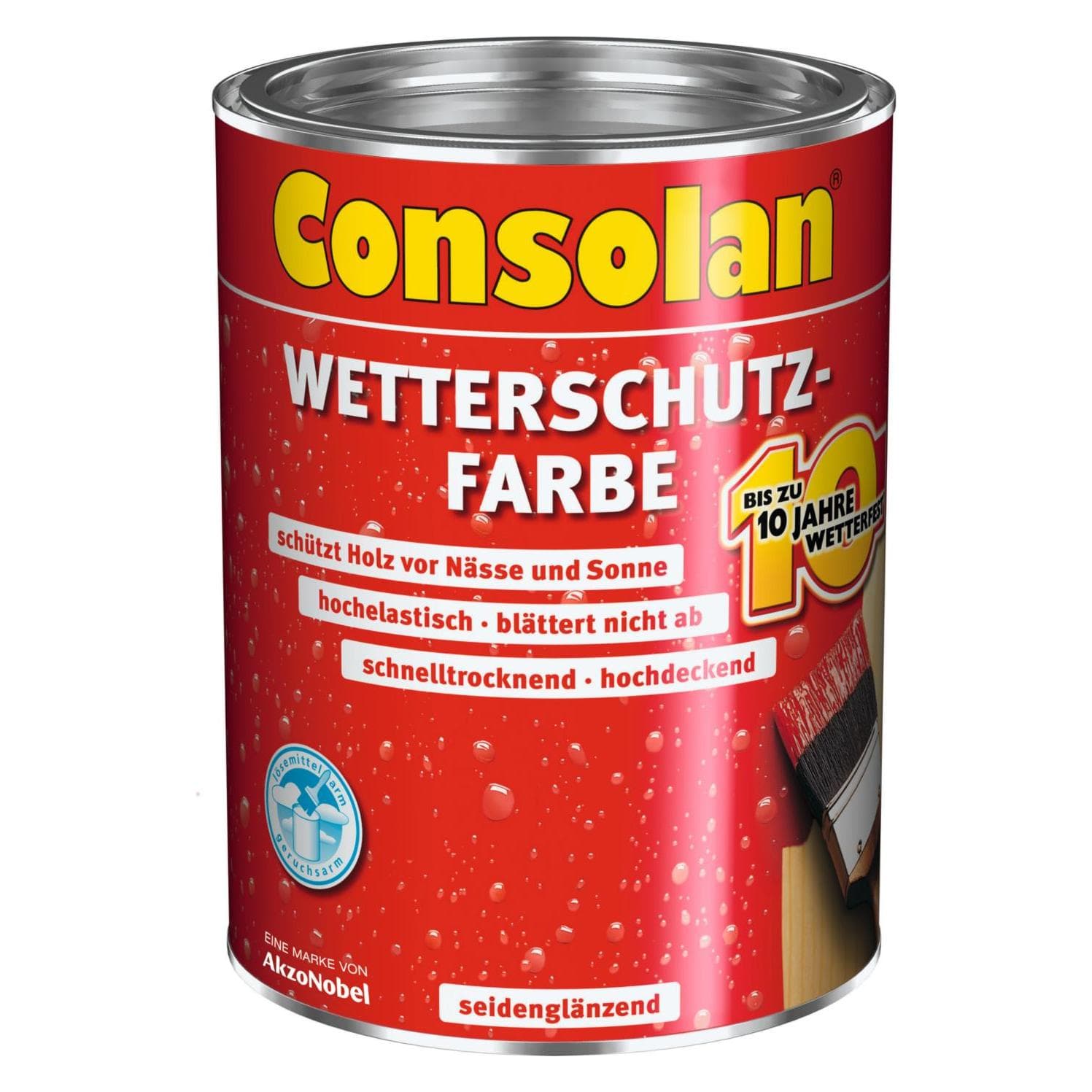 Consolan, Kleuren + verf voor doe-het-zelvers, Weerbestendige verf (2500 ml)