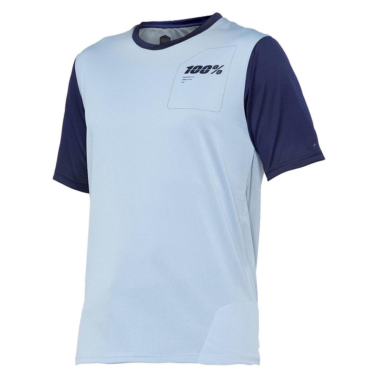 100%, Mannen, Shirt, Ridecamp, Blauw, (M)