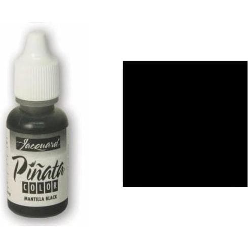 Jacquard, Kleuren + verf voor doe-het-zelvers, Inkt Pinata Kleur Alcoholinkt Nr. 31 Mantilla Zwart (15 ml)