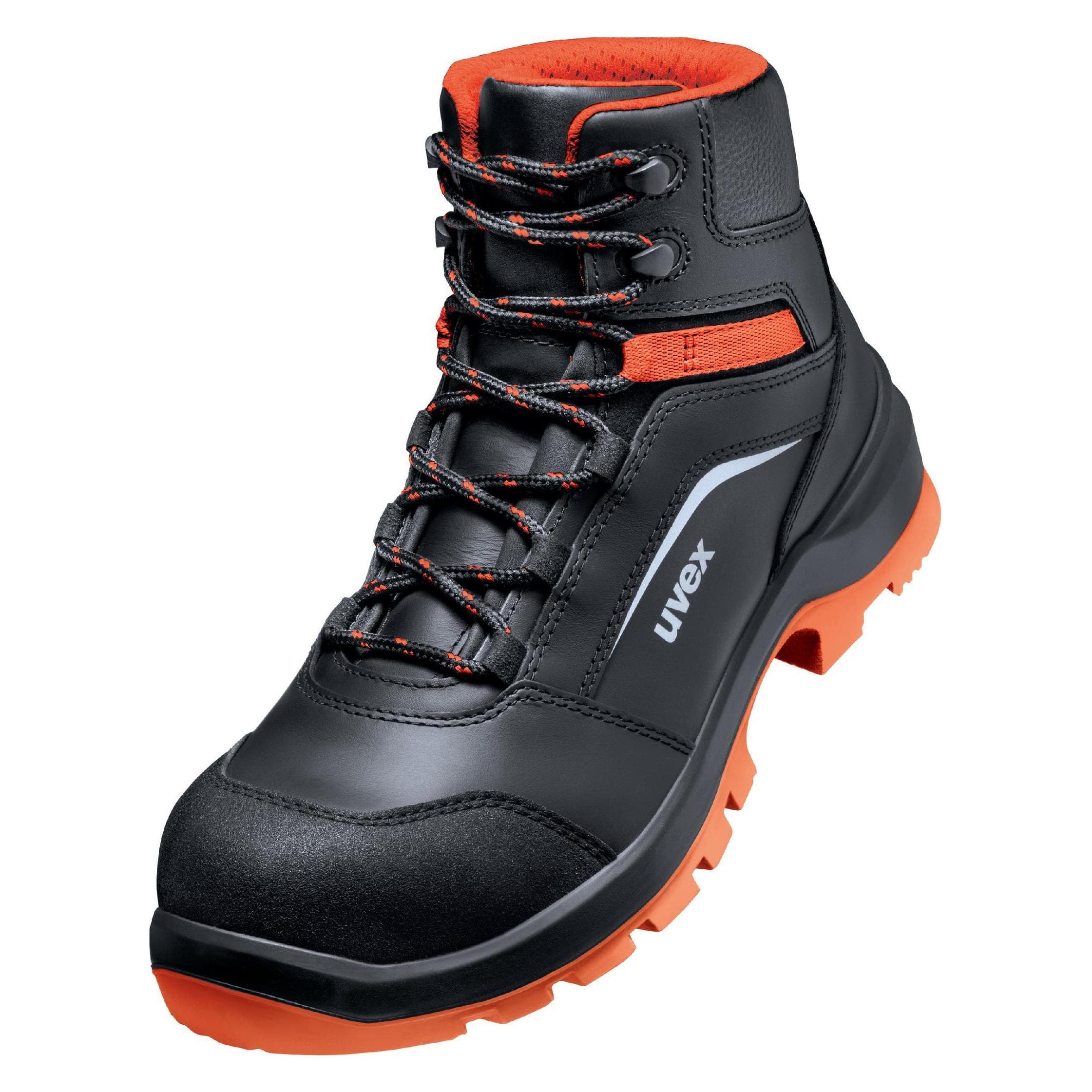 Uvex, Werkschoenen, 2 xenova laarzen S3 95071 zwart, rood breedte 10 maat 41 (S3, 41)