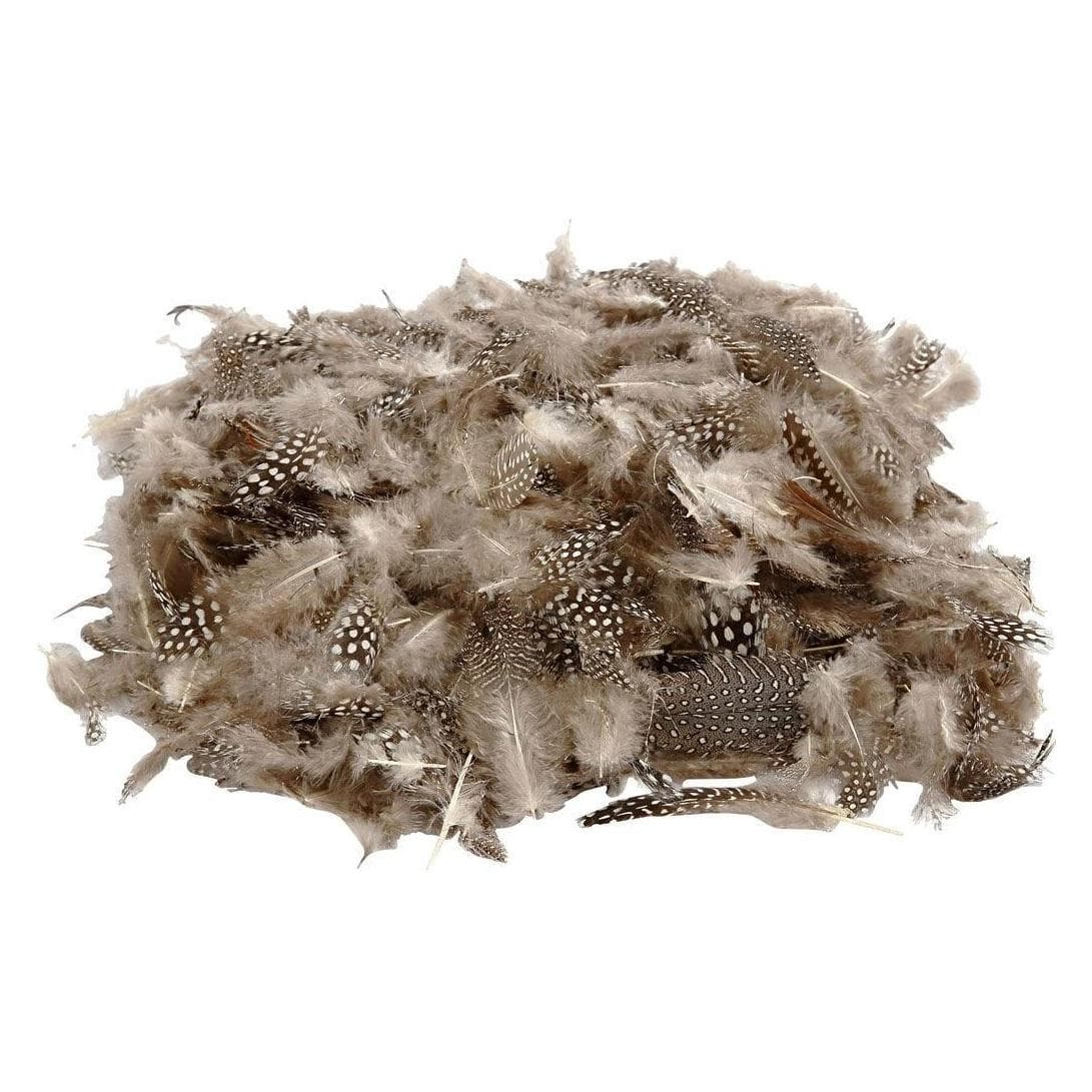 Creativ Company, Natuurlijke materialen, DIY KIT - Parelhoenderveren 50 g. (51822)