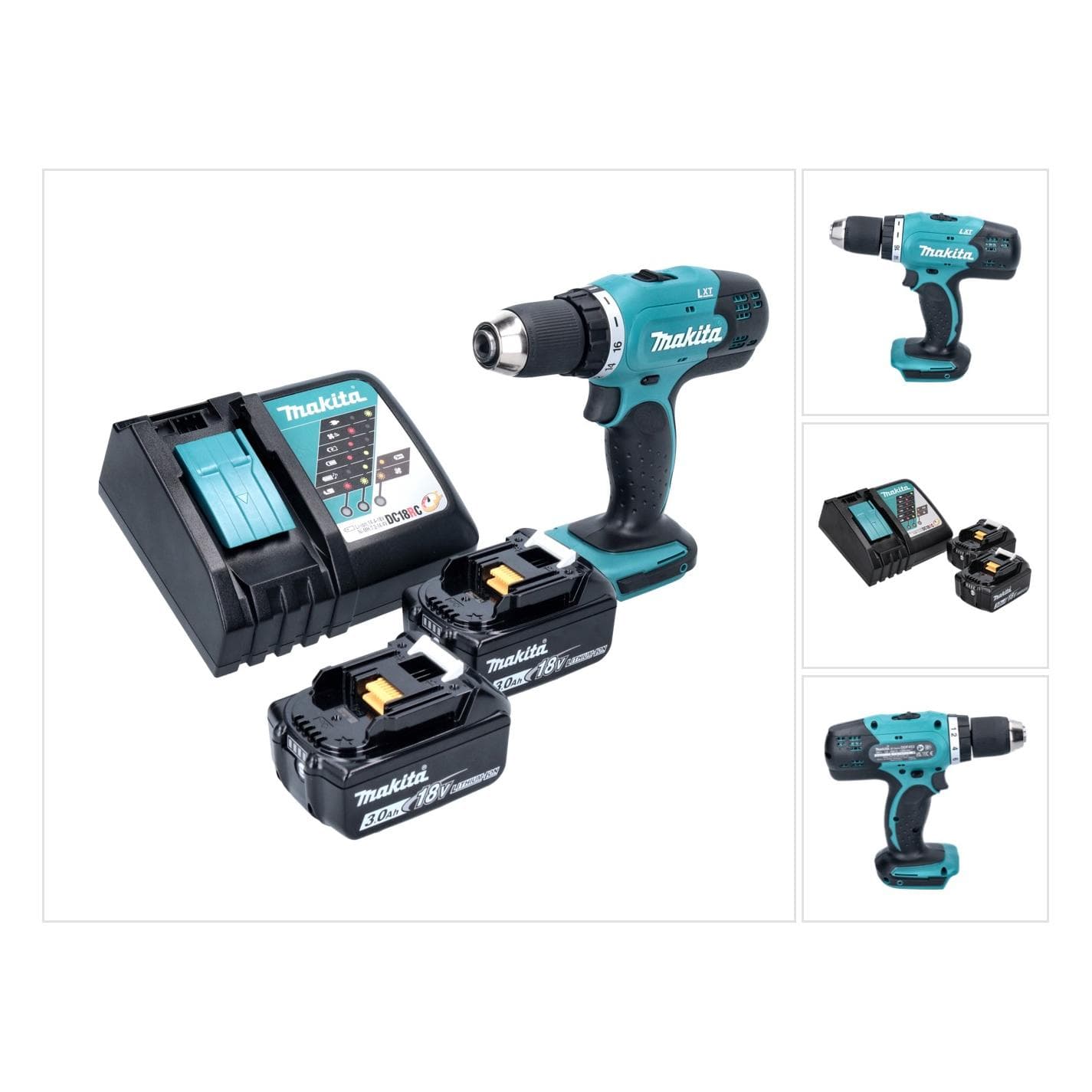 Makita, Boormachine + slagboor, DDF 453 (Boorschroevendraaier)