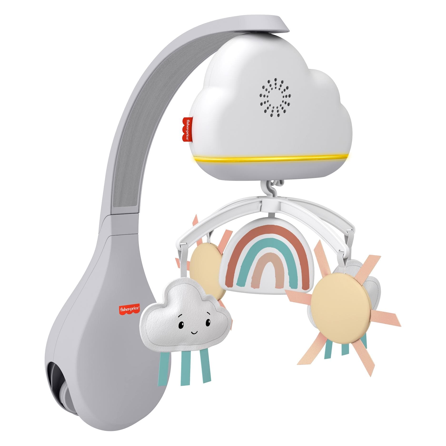 Fisher-Price, Wiegenmobielen, Mobiel en muziekdoos voor babybedje Regenboog
