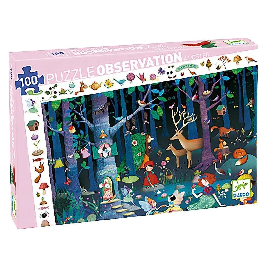 Djeco Puzzel Betoverd Bos 100 stukjes (100 onderdelen)