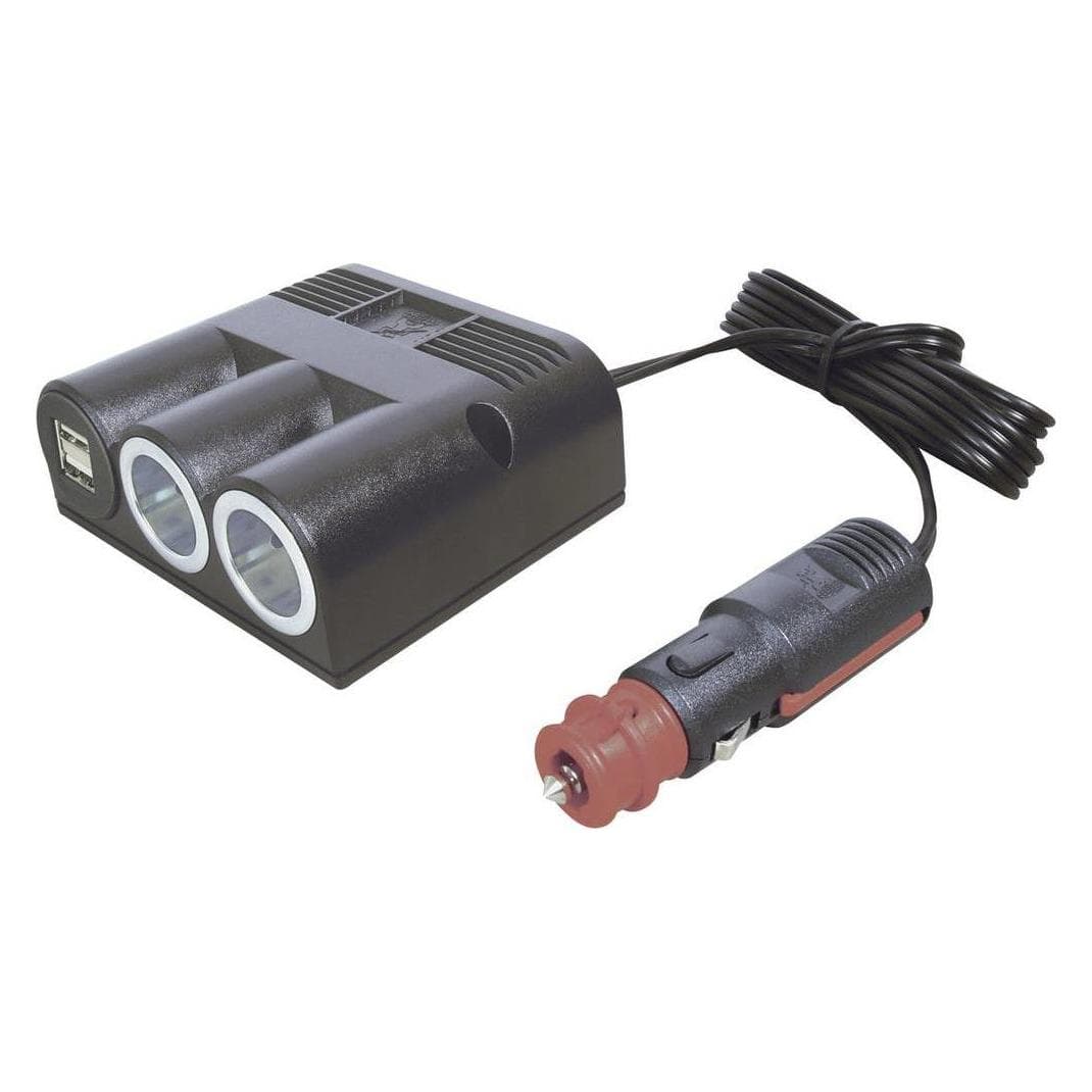ProCar 2-weg verdeler USB-sleuven, Auto-adapter