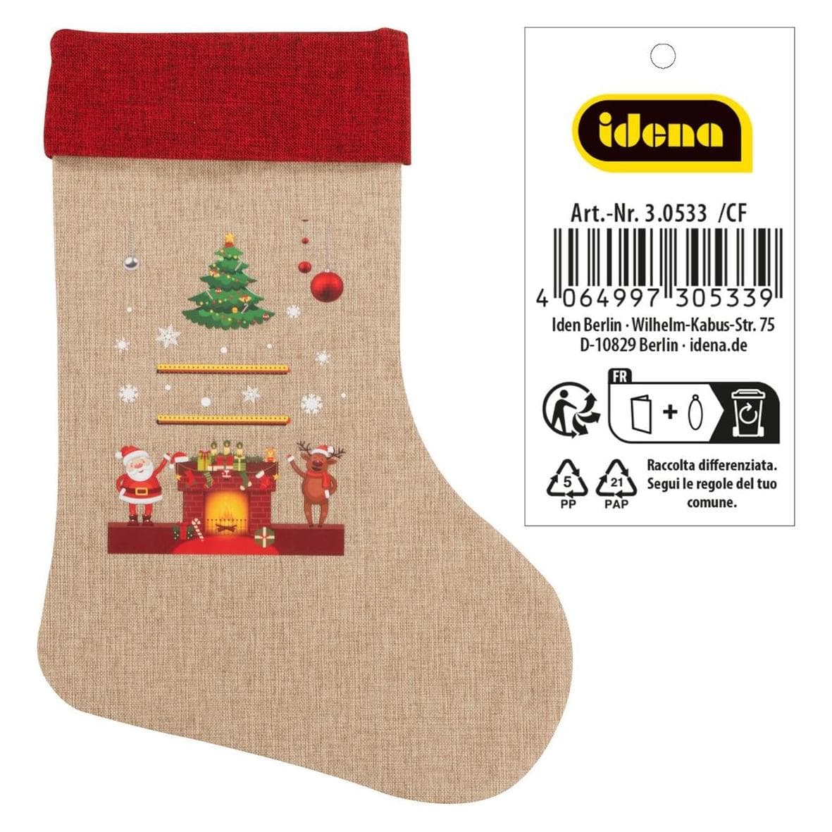 Idena, Kerstversiering, Kerstkous kerstboom schouw 31x46cm