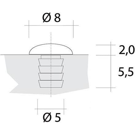 Nehl, Meubilair, Deurstopbuffer (1000 Pcs.)