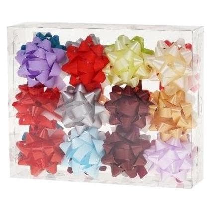 Rozette, Cadeauverpakking, Kleine matte Rosette 5,5 cm Mix (24 Stück) ROSETT (24x)