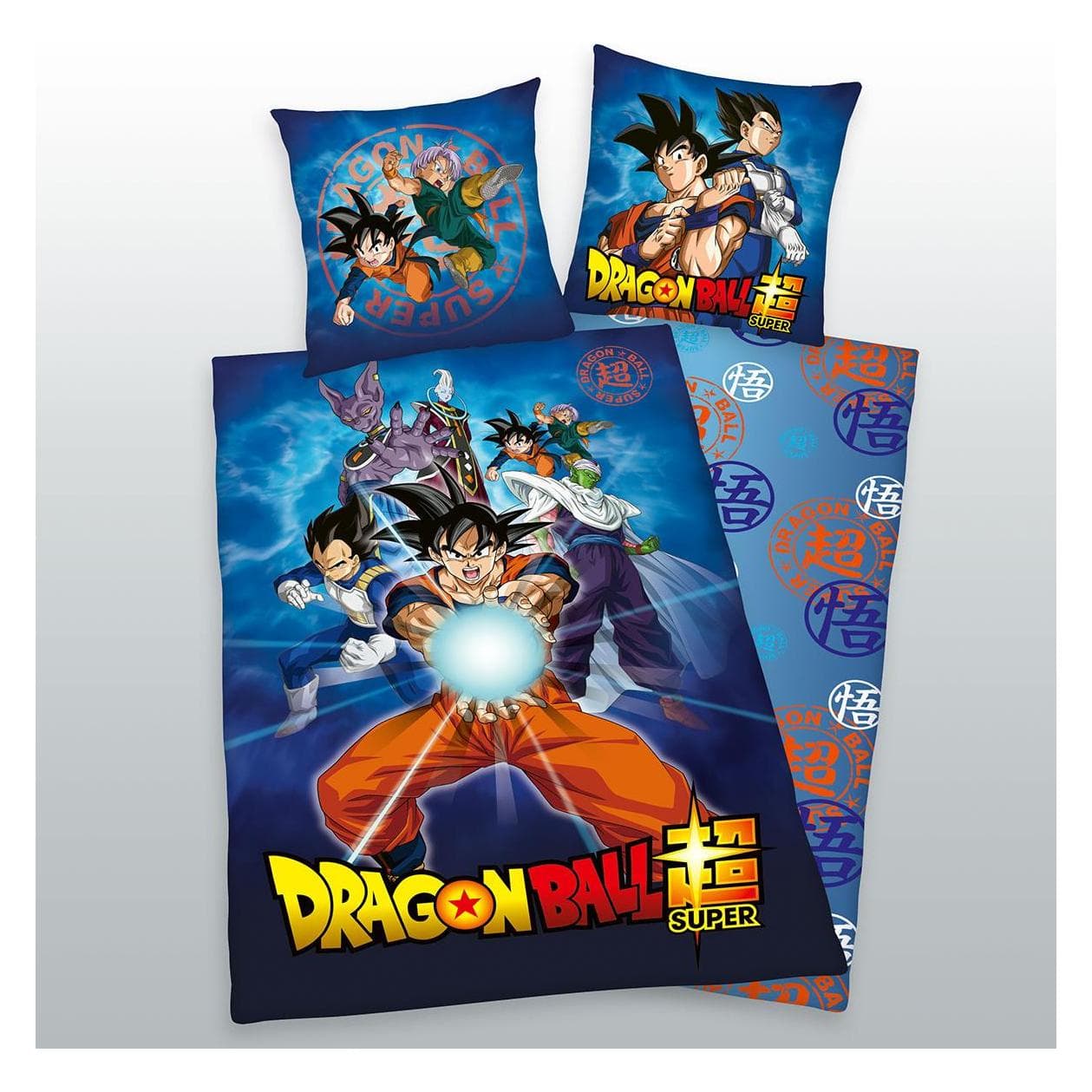 Dragon Ball, Beddengoed voor kinderen, Dragonball Super beddengoed 70/90+140/200 cm (200 x 140 cm, 90 x 70 cm)