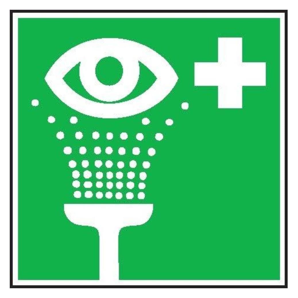 SafetyMarking, Veiligheidsmarkeringen, Eerstehulpbord Oogdouche