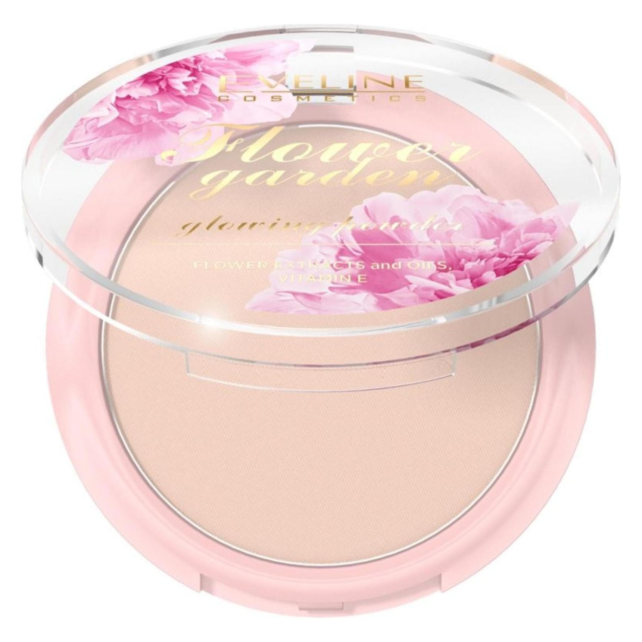 Eveline, Highlighter + Bronzer, Flower Garden Glinsterende Poeder Ingedrukt Verhelderend Poeder 8G (Markeerstift, 8 g)
