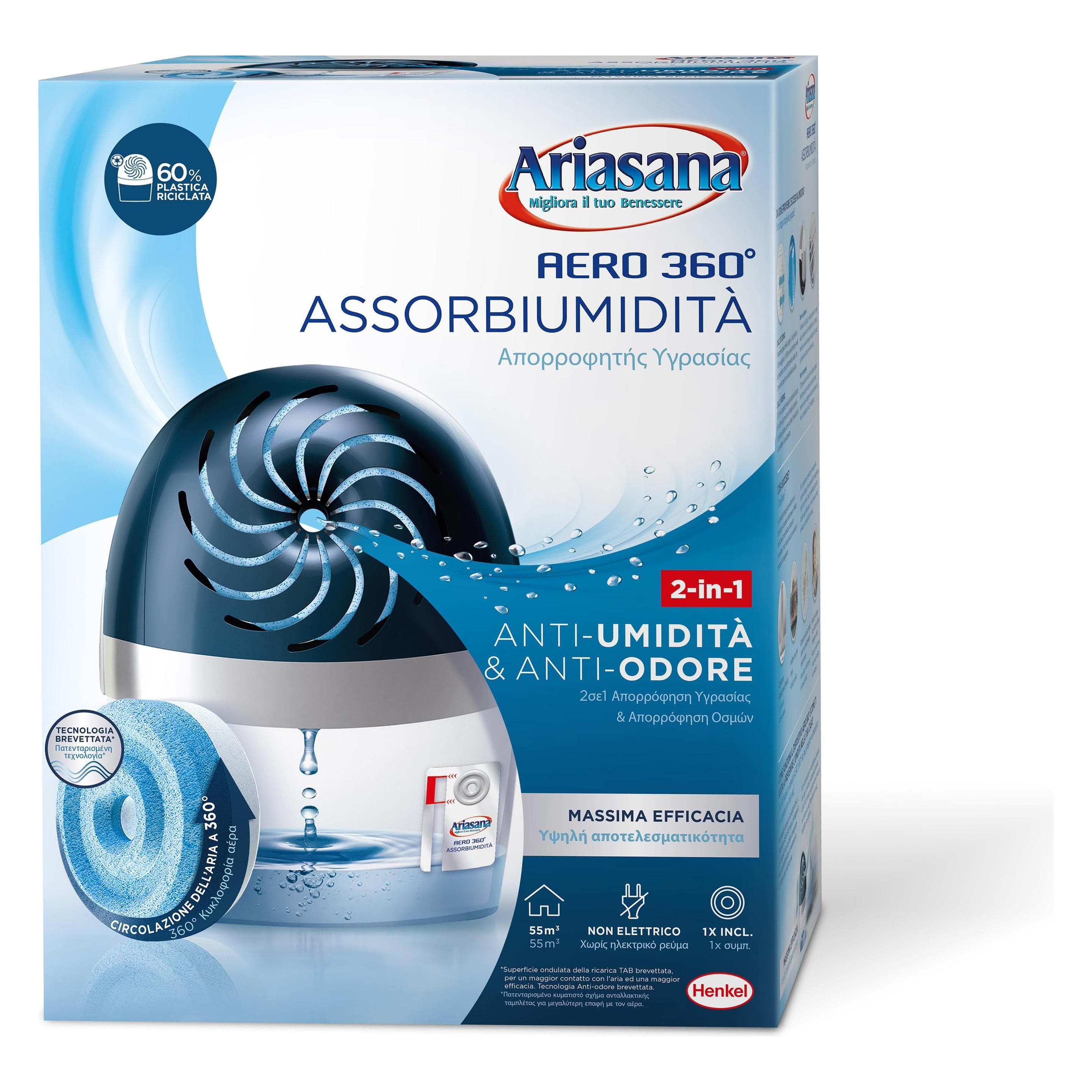Henkel 1680706 vochtabsorber voor huishoudelijk gebruik en navulling van absorber Absorber (eenheid) Assor, Accessoires voor luchtbehandeling