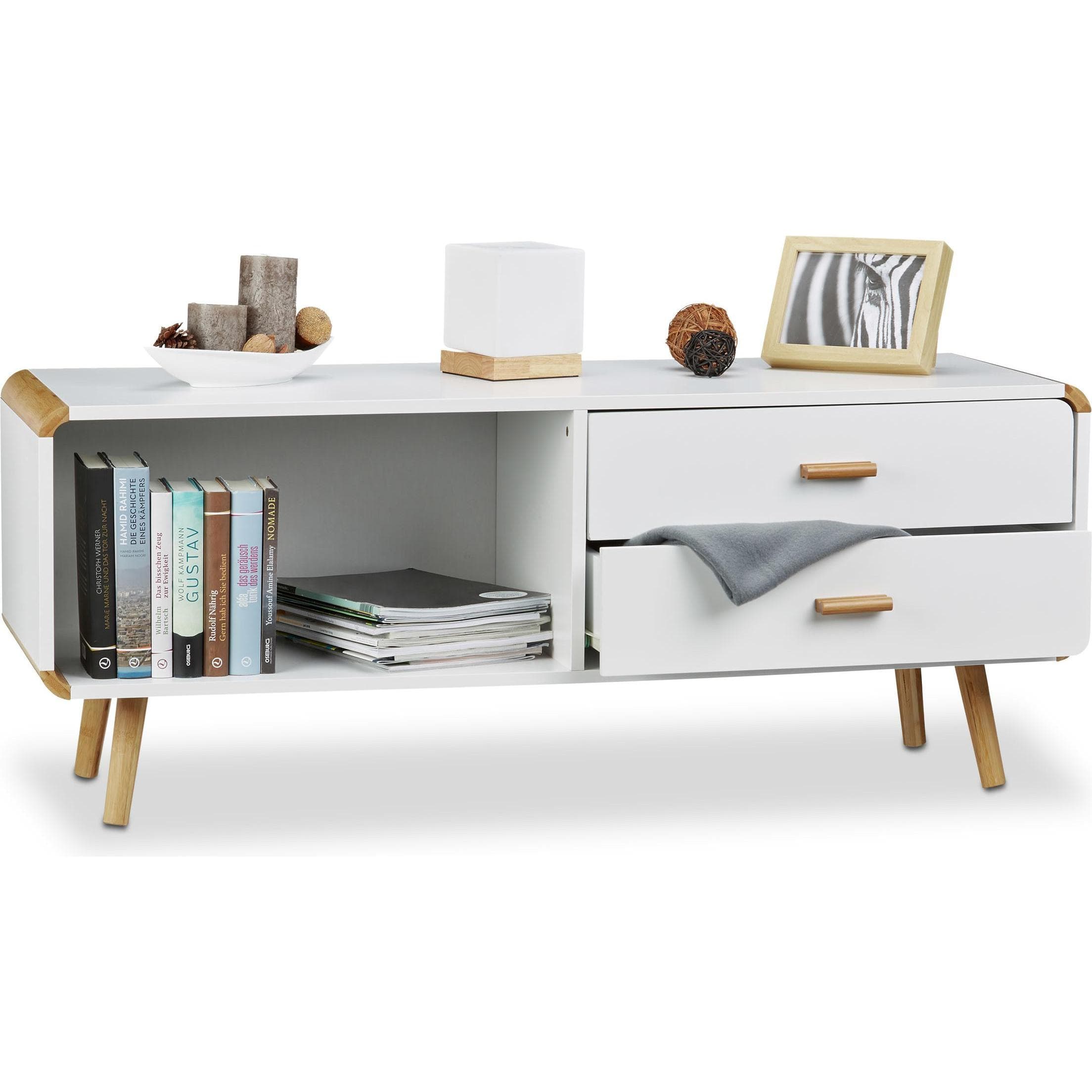 Relaxdays, Ladekast + dressoir, Dressoir (120 x 40 x 48 cm)