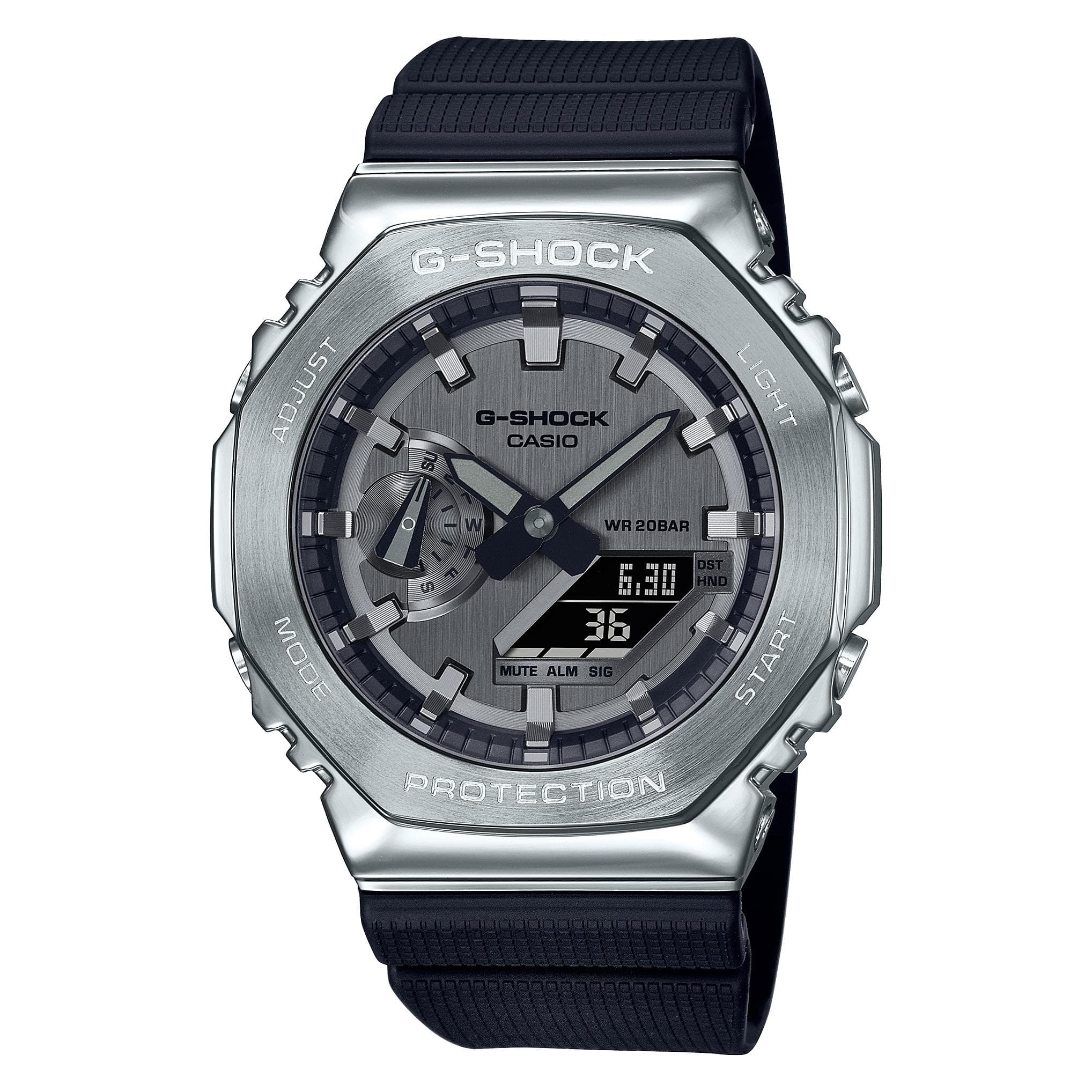 G-Shock, Horloge, Classic, Zilver, (Chronograaf, 49.30 mm)