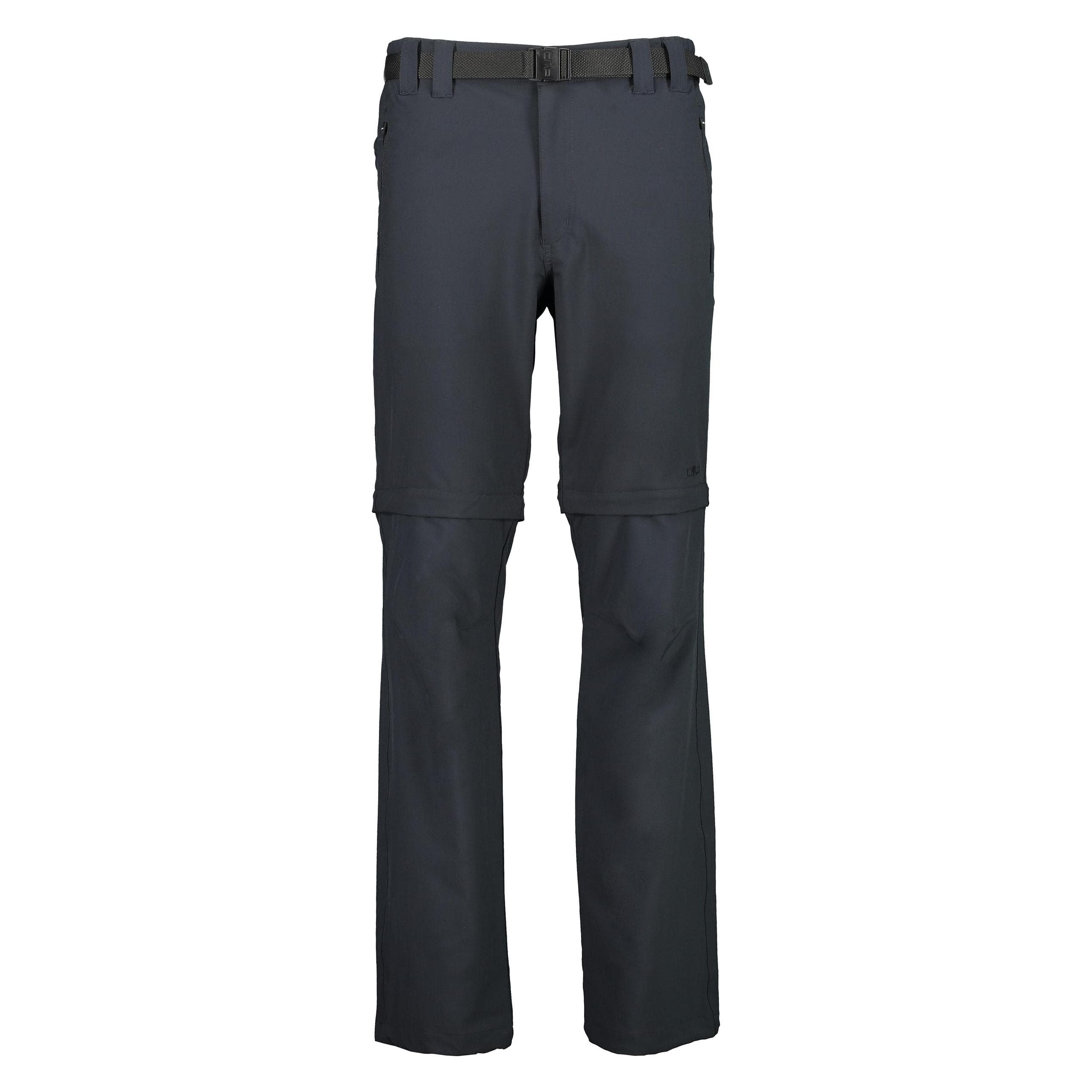 CMP Campagnolo, Mannen, Buitenbroek, Heren Bermuda Zip Off Trekking Broek (48, M), Grijs
