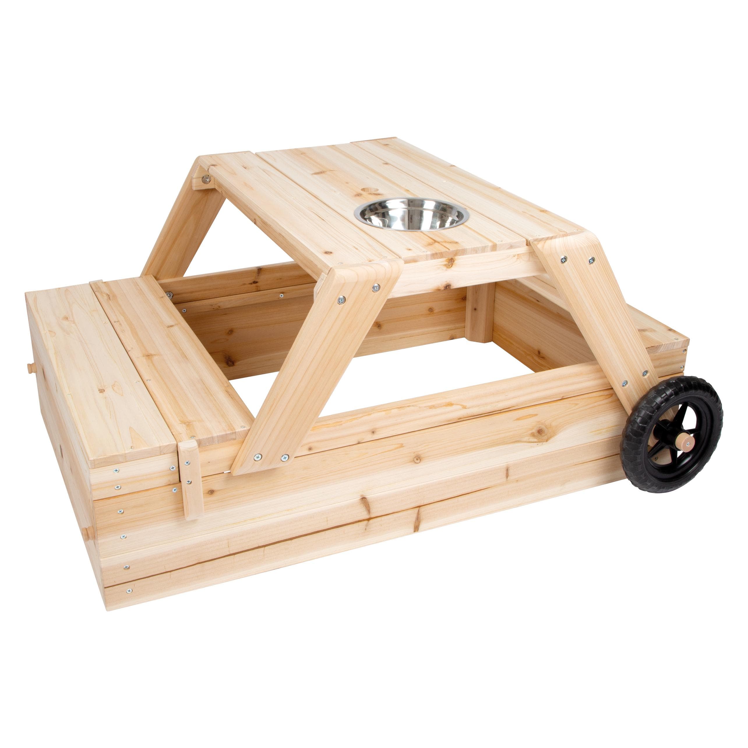 small foot Zandbak met zitje en moddertafel