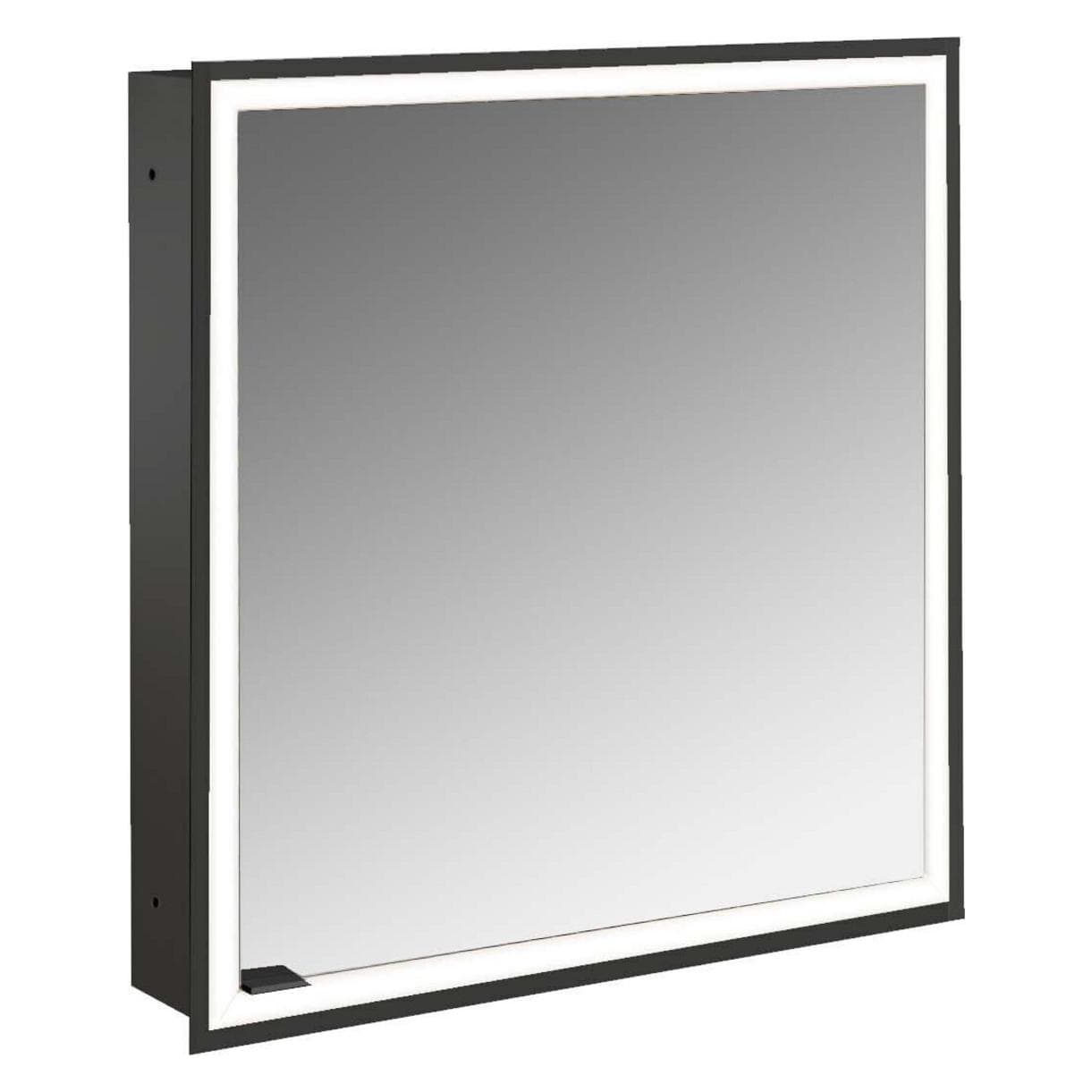 Emco, Spiegelkasten, prime Facelift verlichte spiegelkast, 600 mm, 1 deur, stop rechts, verdekt model, 9497 (63 x 15.20 x 73 cm)