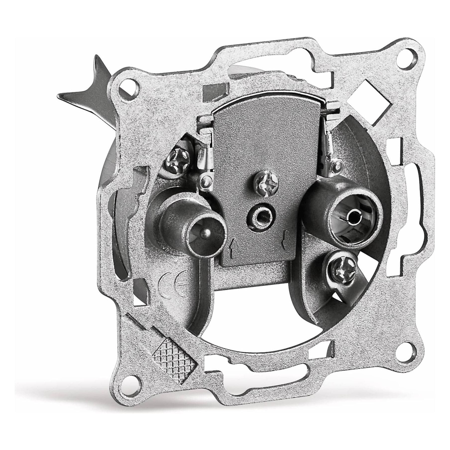 Tecline Wentronic Goobay 2-gats antennestomp/-eindcontactdoos, wit (Antennekabel), Antennekabel