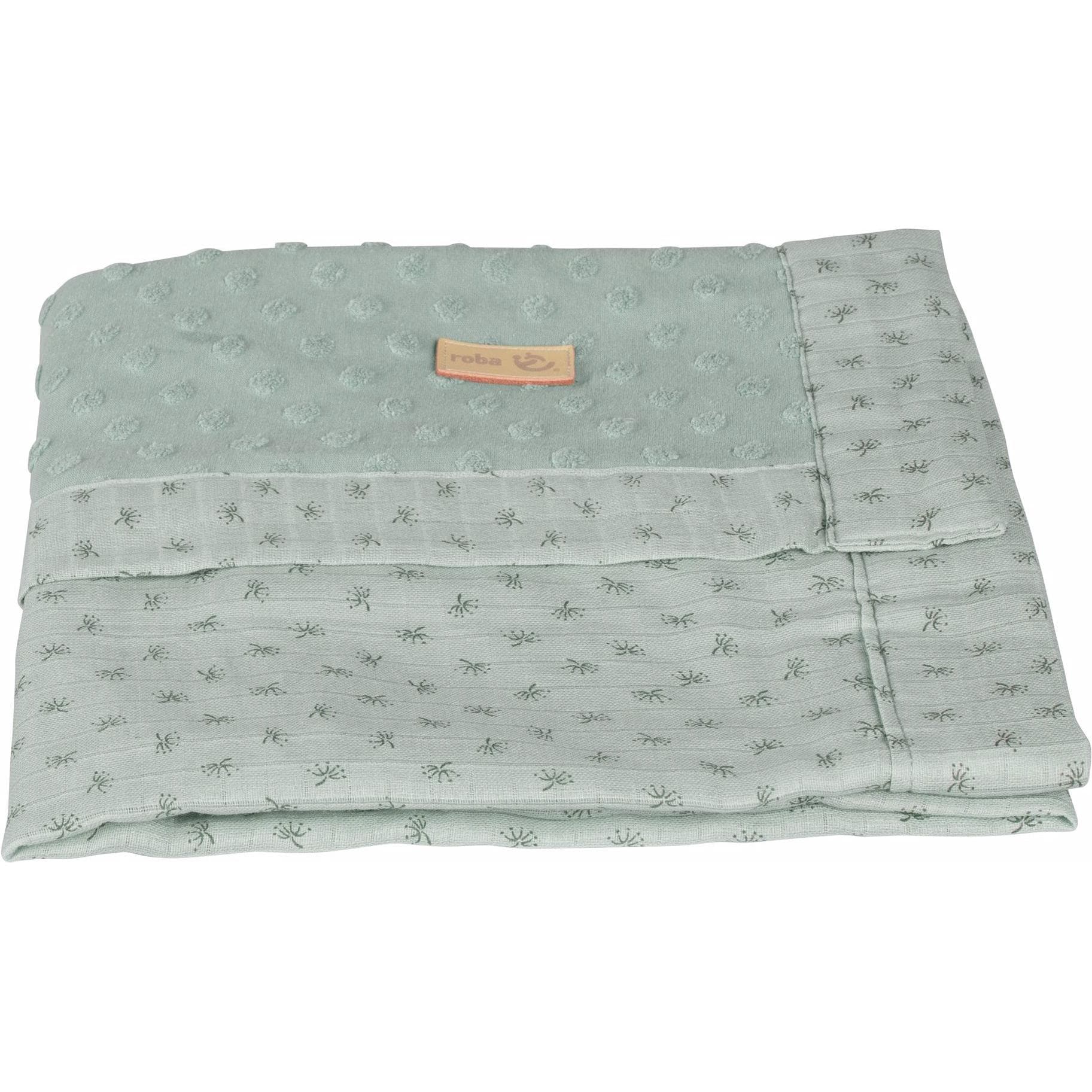 Roba, Babydeken, Babydeken Lil Planet frosty green (80 x 80 cm)