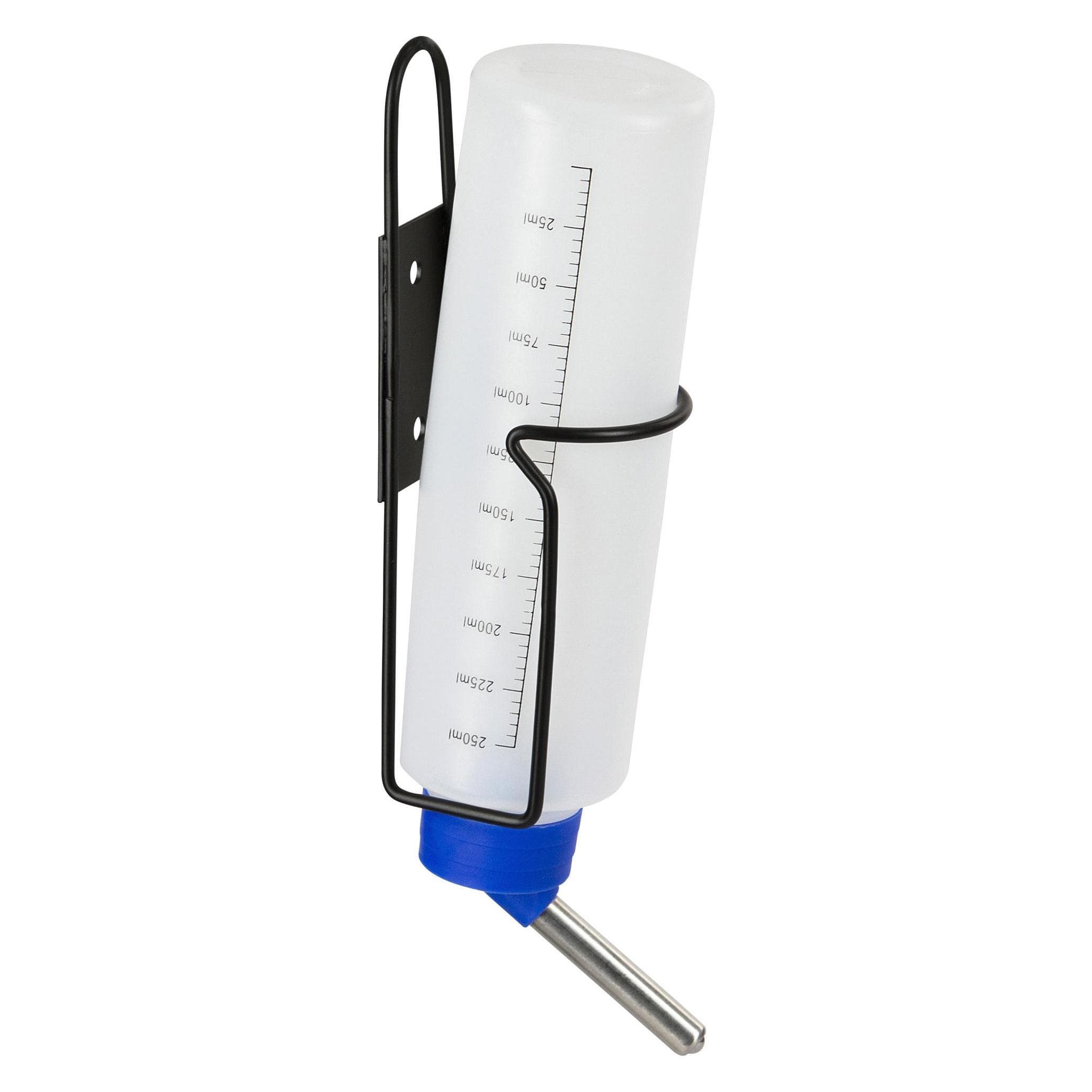Kerbl Drinkfles met houder (25 cl), Voerbakje
