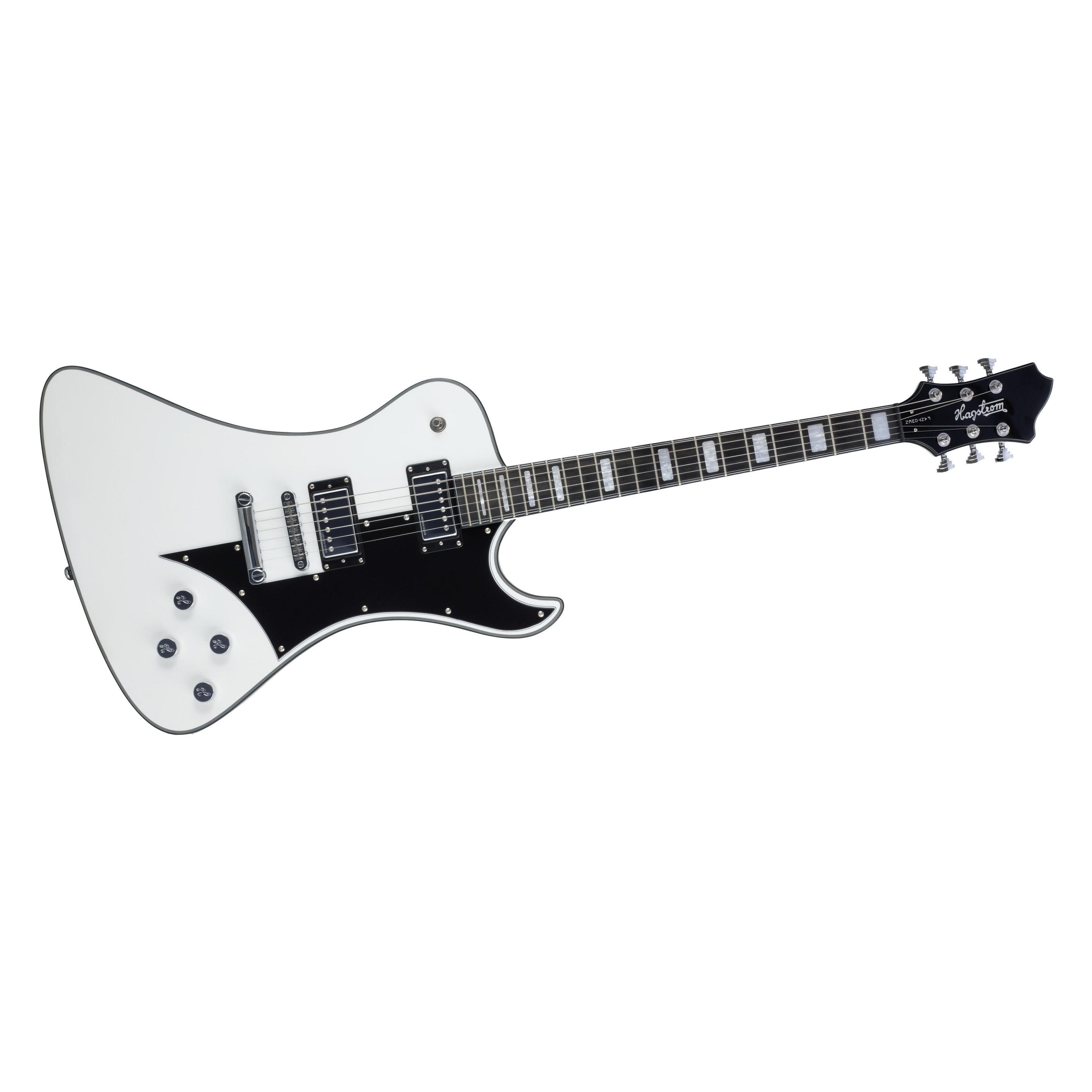 Hagstrom Elektrische gitaar, Fantomen, Wit glans (Elektrische gitaar, Body: mahonie, Hals: mahonie, Toets: Resinator), Gitaren, Wit