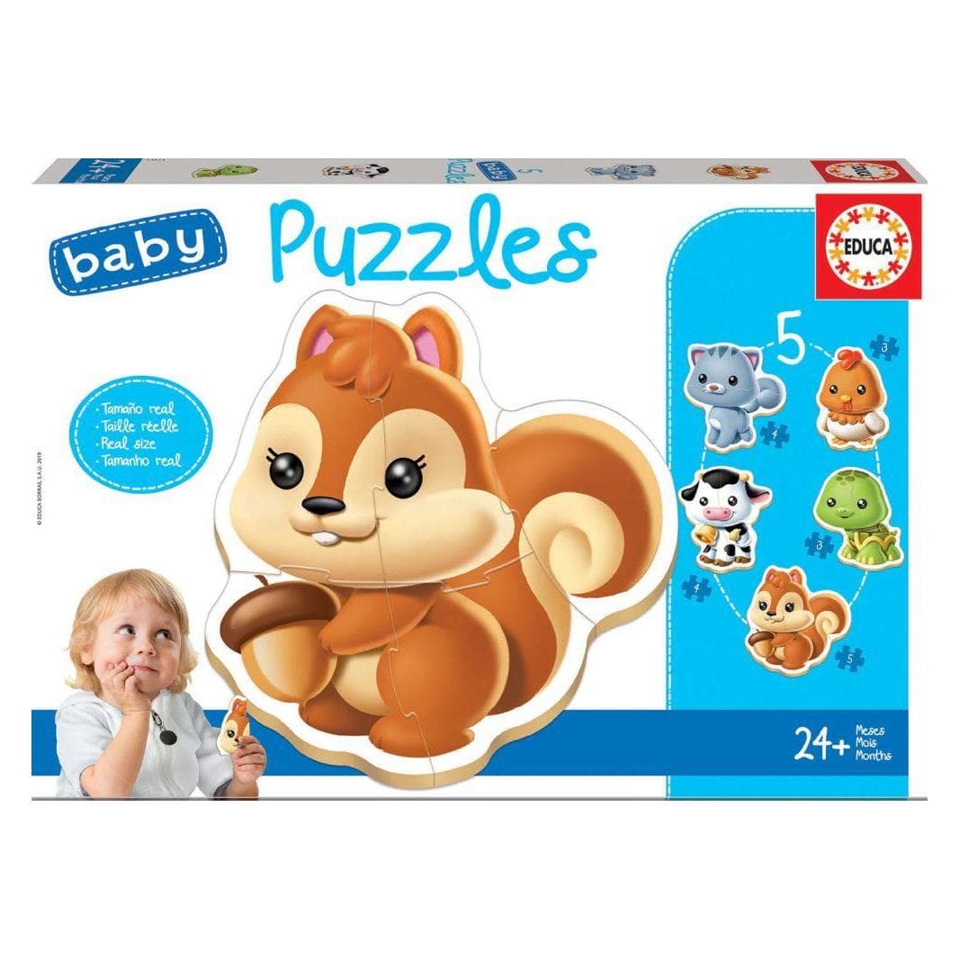 Educa Baby Puzzels Dieren (5 onderdelen)