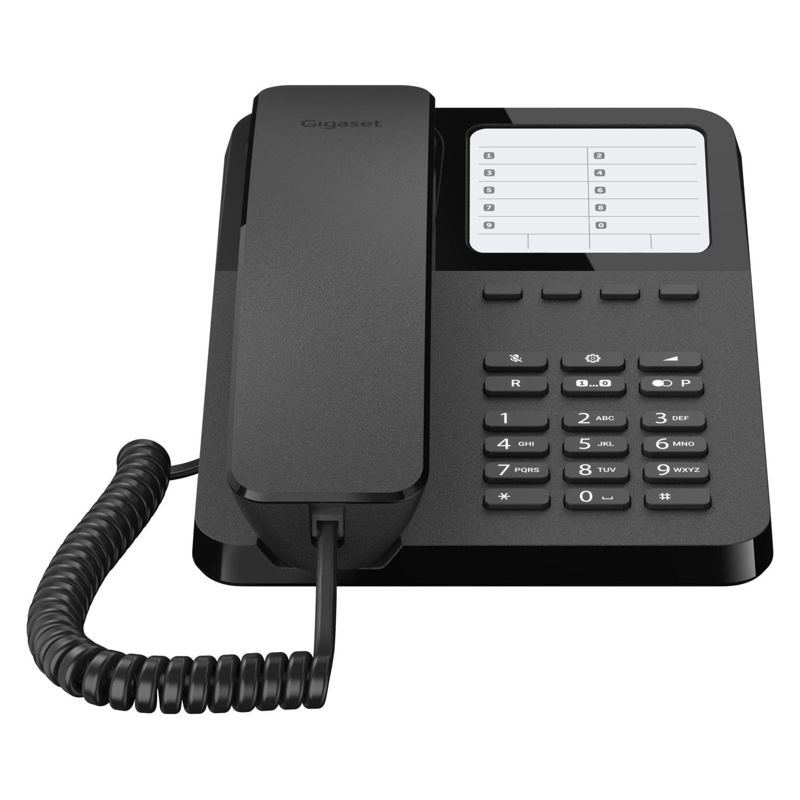 Gigaset DESK 400, Telefoon, Zwart