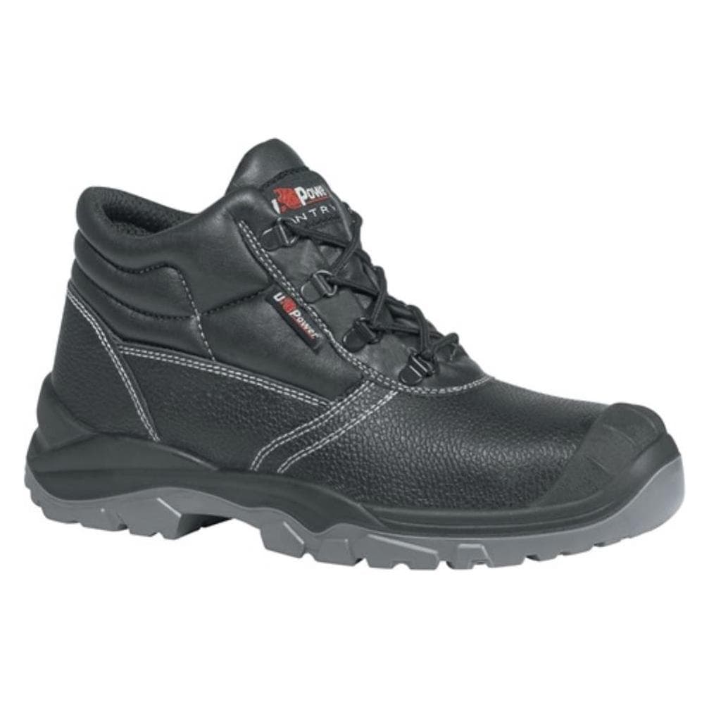 U-Power, Werkschoenen, Veiligheidslaarzen Safe UK maat 43 zwart S3 SRC EN ISO 20345 rundsleder (S3, 43)