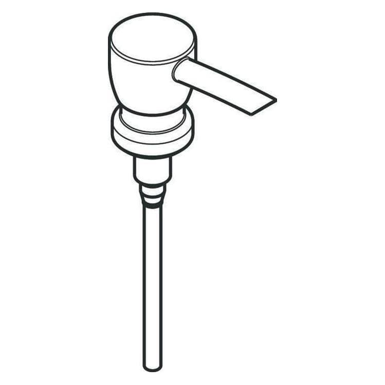 hansgrohe, Spiegels, AXOR pomp voor lotiondispenser geborsteld nikkel