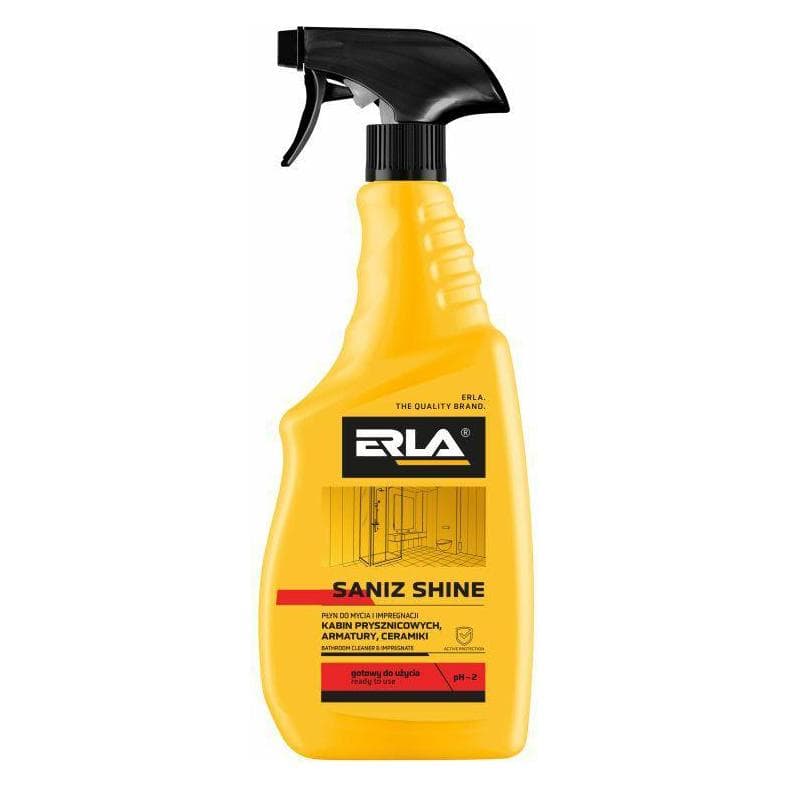 GCS Erla K2 PŁYN DO MYCIA I IMPREGNACJI KABIN PRYSZNICOWYCH, ARMATURY, CERAMIKI. SANIZ SHINE 750ML, Beveiliging van notebooks