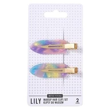 Lilly and Sid, Haarstangen + clips, Lily Hair Clips For Makeup Pink Purple 2 Pieces (2 Pcs.)