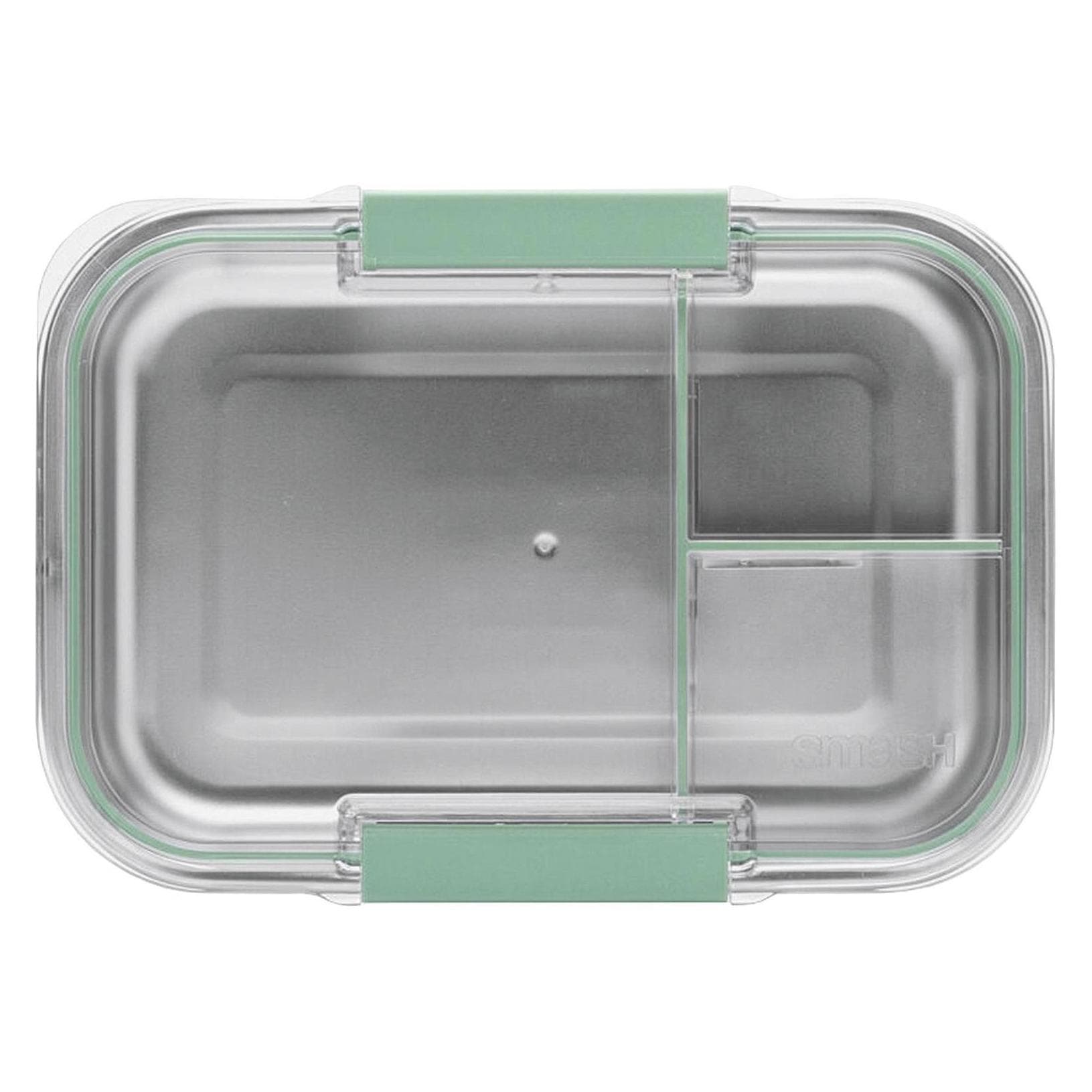 4x Smash Lunchbox 3er onderverdeling f.s, Lunchpakketten, Zilver