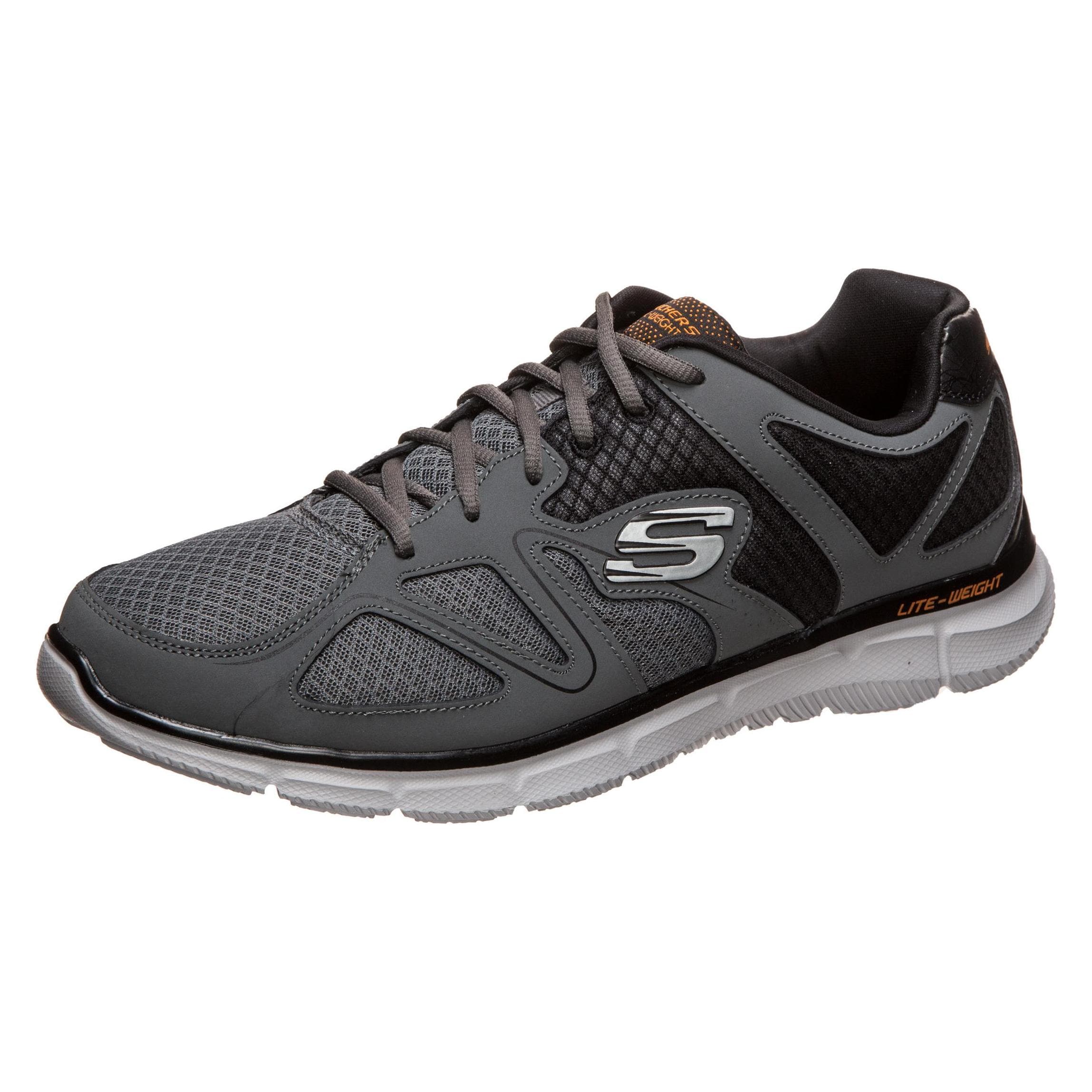 Skechers, Mannen, Sneakers, Tevredenheid Flash Point Trainingsschoen Heren, Blauw, Oranje, (42)