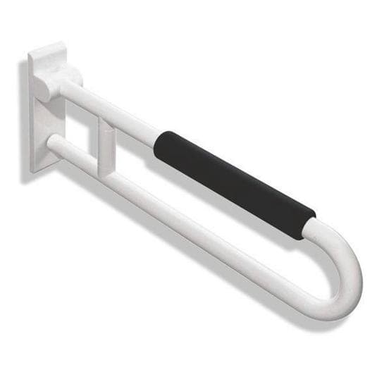 Hewi, Spiegels, Opklapbare steunrail SERIE 801 draaibaar met armkussen d= 33mm 850mm umbra (78 x 25.90 cm)
