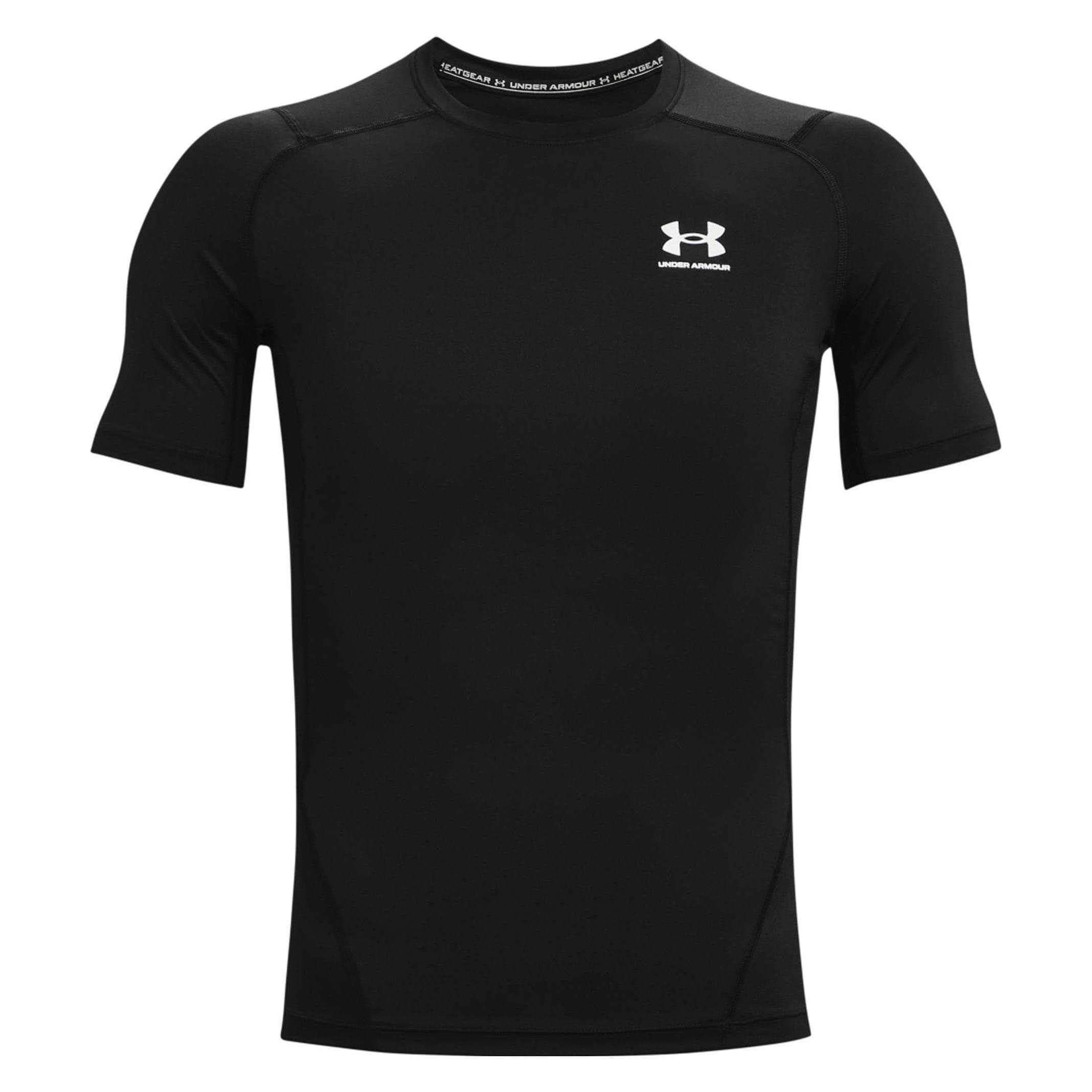 Under Armour, Mannen, Sportief shirt, HG Armour Comp SS (XL), Zwart, XL