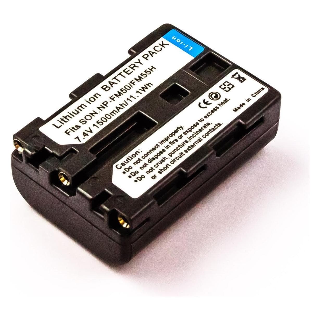 AGI 18291 - 1100 mAh - 7,2 V - Lithium-Ion (Li-Ion) - 1 stuk(s) (Batterij van de camera), Stroomvoorziening voor de camera, Zwart