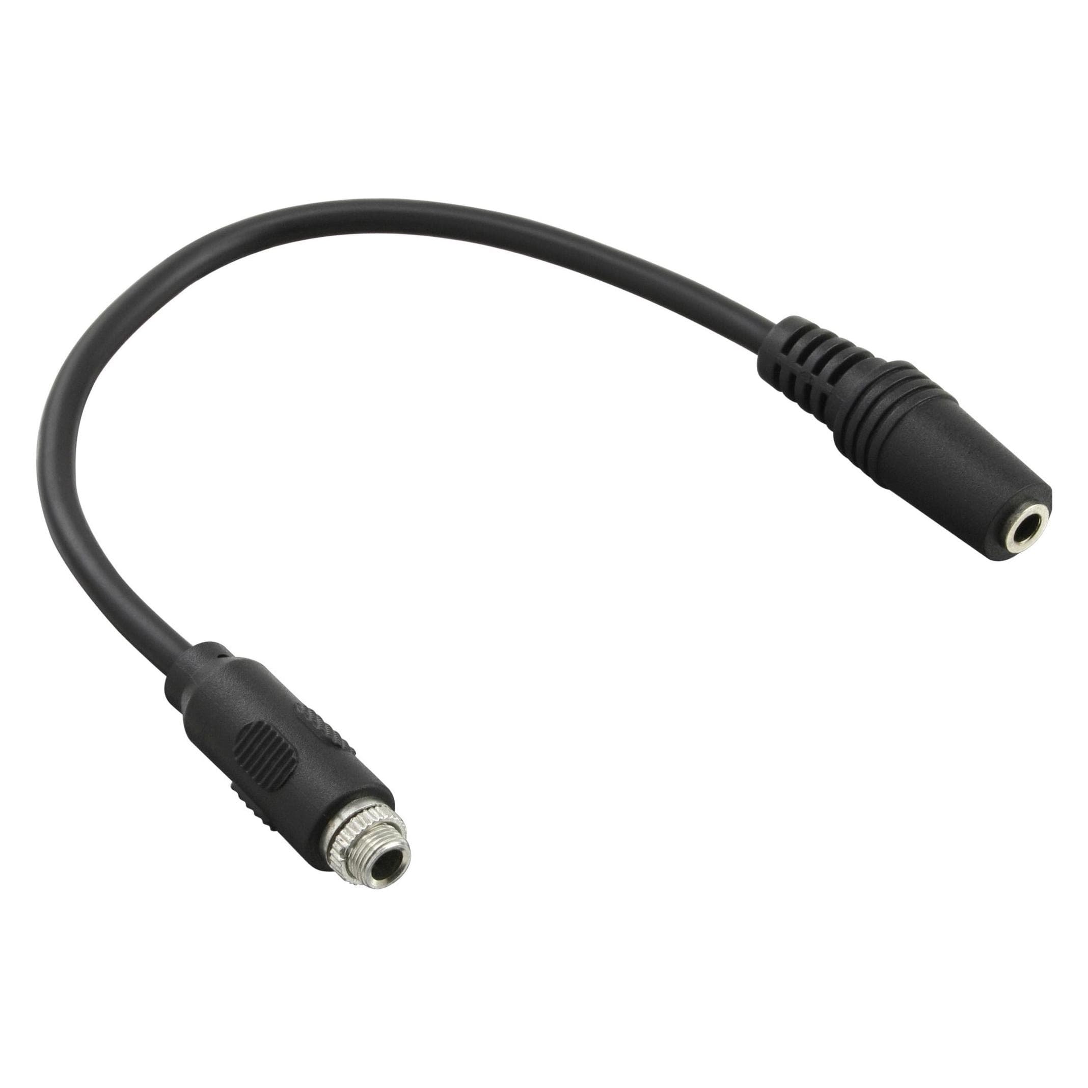 InLine Audio-adapterkabel voor installatie 1x met schroefdraad, Audio-adapters, Zwart
