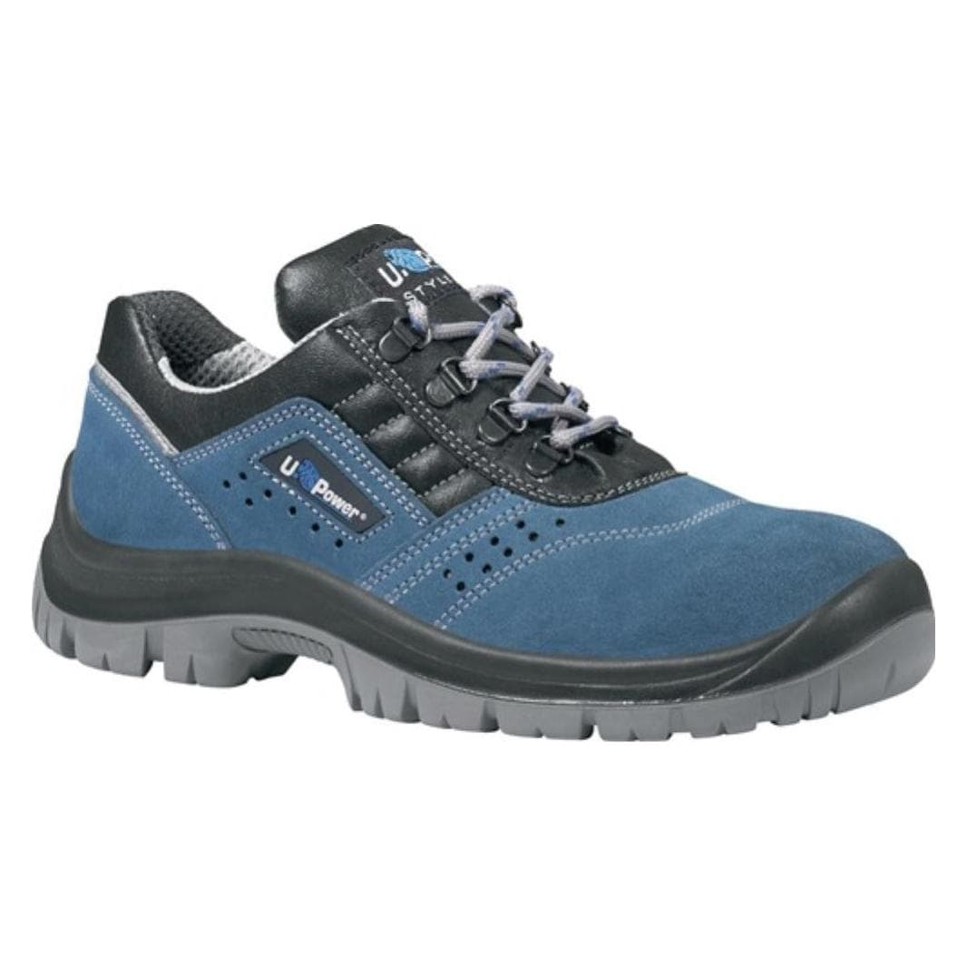 U-Power, Werkschoenen, Boss veiligheidsschoen maat 42 blauw/zwart S1P SRC EN ISO 20345 suède leer (S1P, 42)