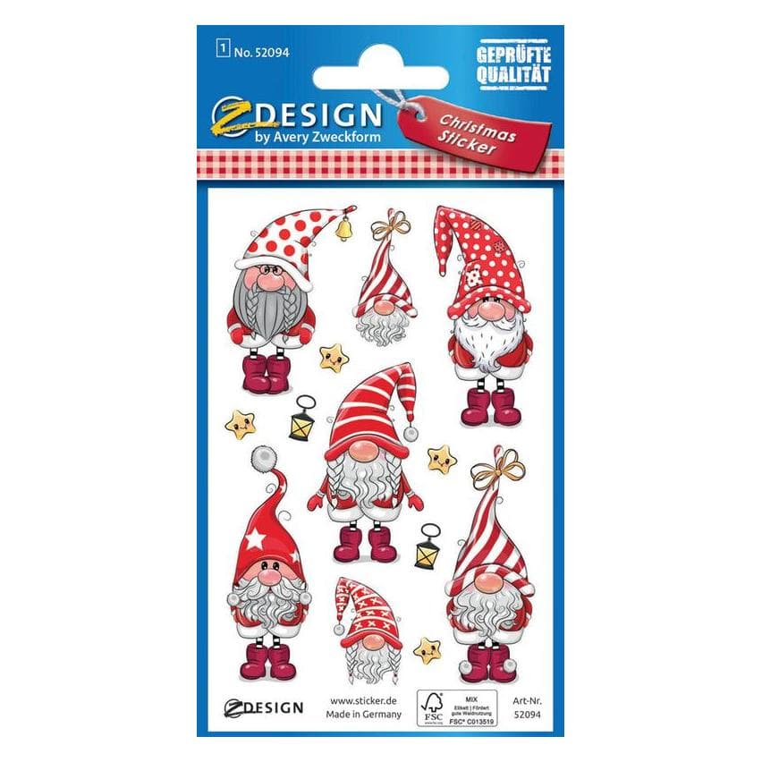 Z-Design, Stickers, Kerststickers (21 Sticker)