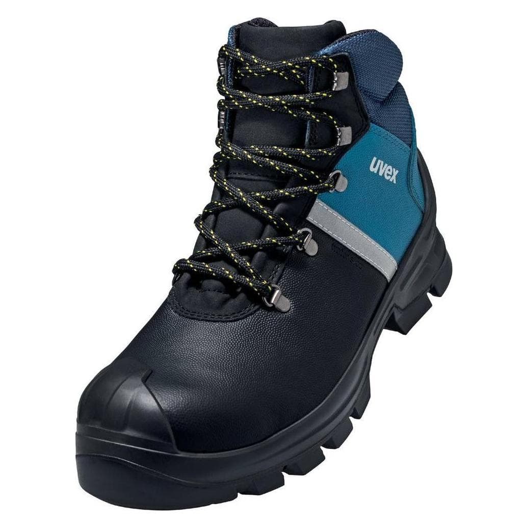 Uvex, Werkschoenen, 6513237 Veiligheidslaarzen S3 Schoenmaat (EU): 37 Zwart, Blauw 1 paar (S3, 37)