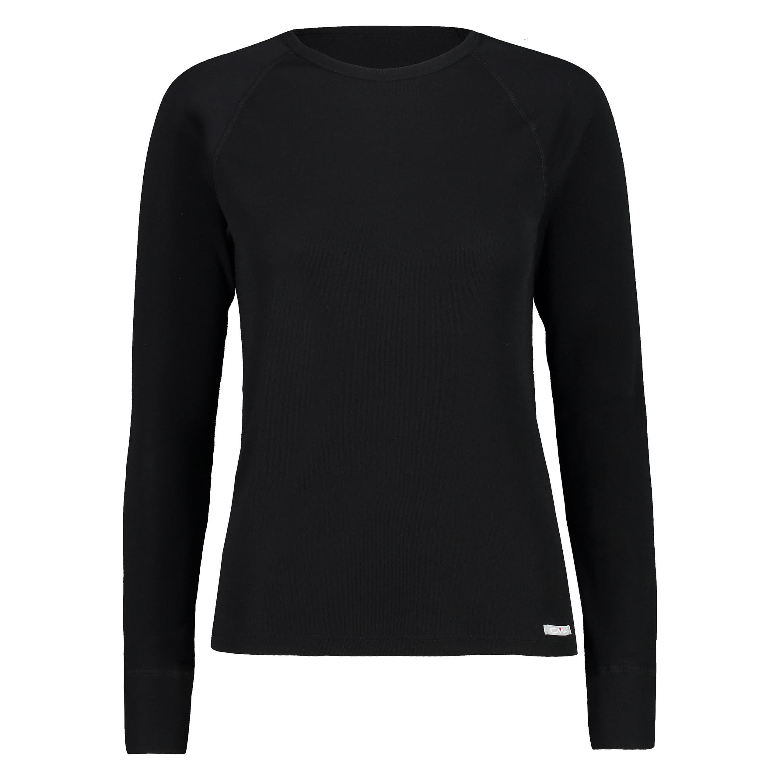 CMP Campagnolo, Vrouwen, Functioneel overhemd, Sweat longsleeve (S), Zwart, S