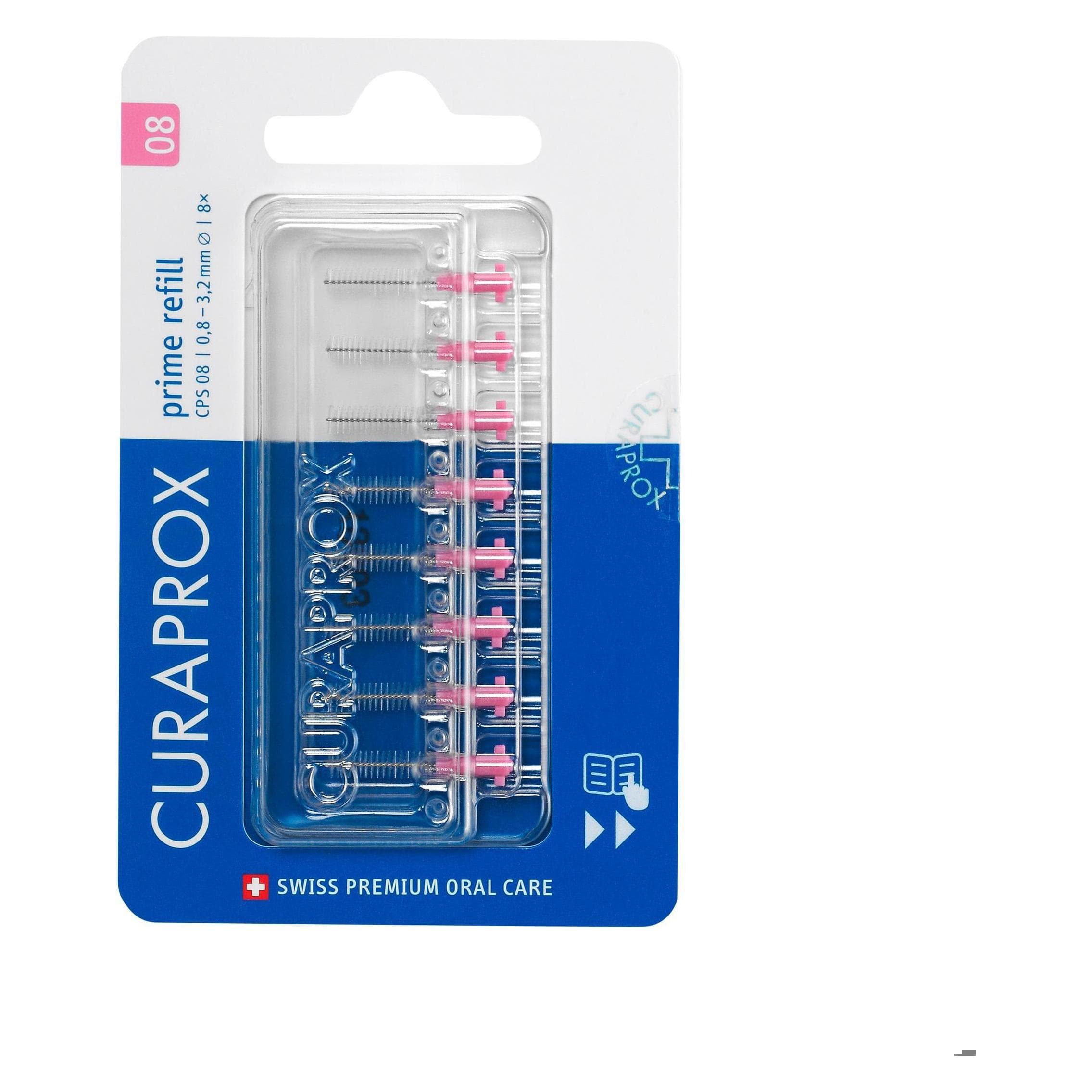 Curaprox, Interdentale borstels, CPS 08 Prime Navulling (8x, 3.20 mm)