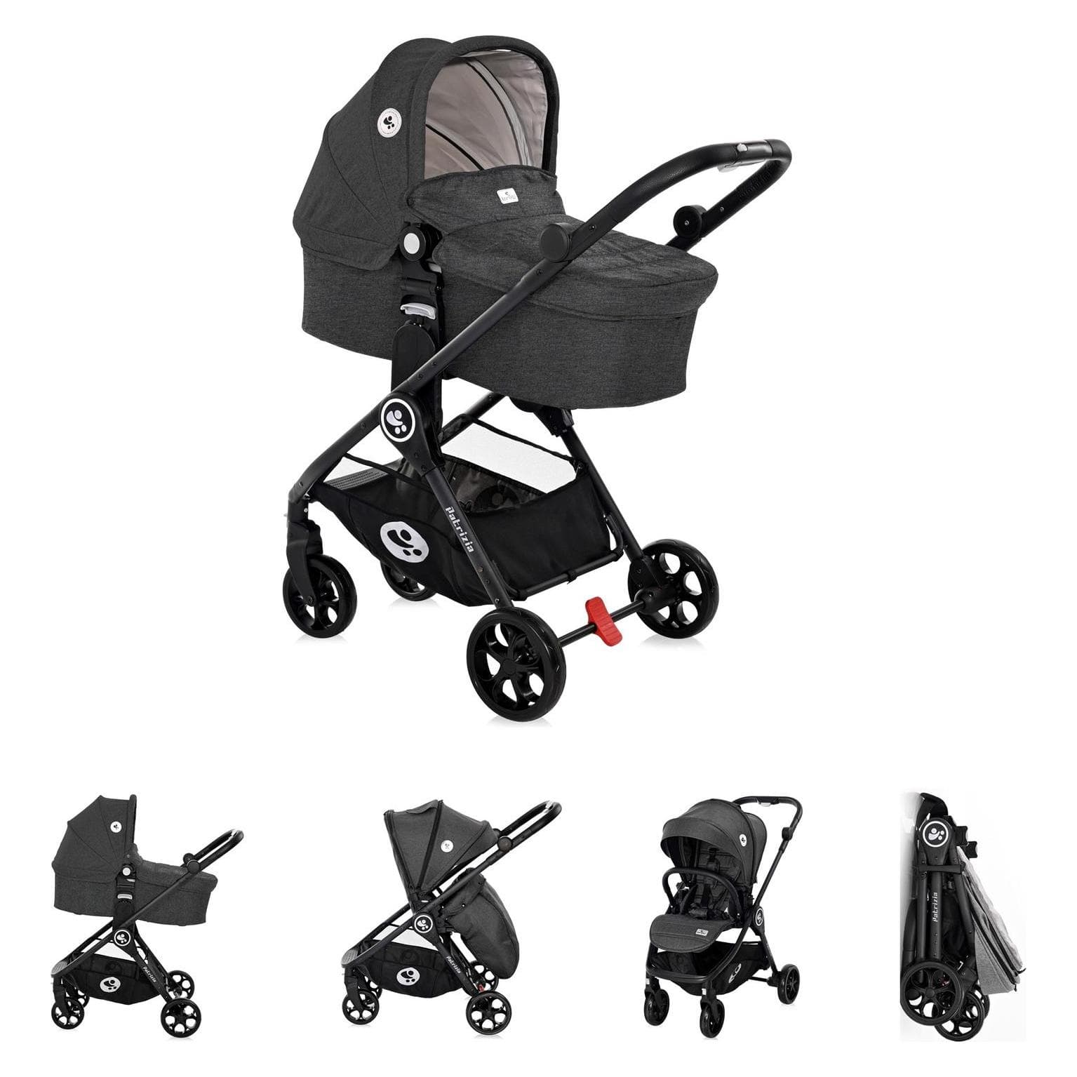 Lorelli, Kinderwagen, Patrizia 2 in 1 Combi Kinderwagen (0 Maanden - 3 Jaren)