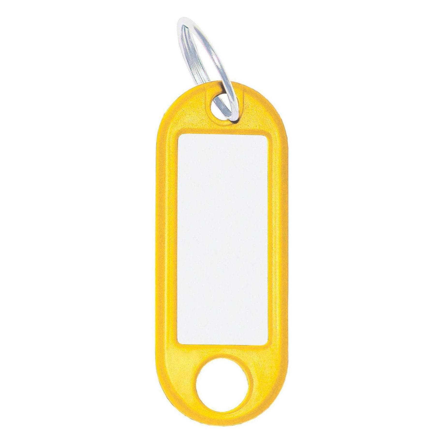 Wedo, Unisex, Sleutelhanger, Sleutelhanger 18 mm met ring, geel, 100 stuks, Geel