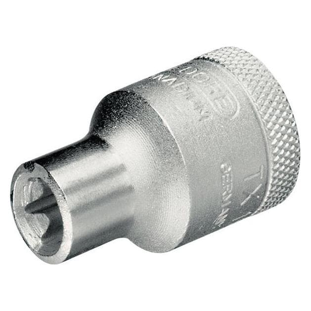 Gedore, Dopsleutel + dopmoer, TX 19 E12 Steckschlüsseleinsatz 1/2" Aussen-TX E12