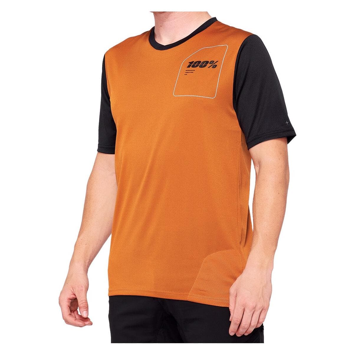 100%, Mannen, Shirt, Ridecamp, Oranje, (M)