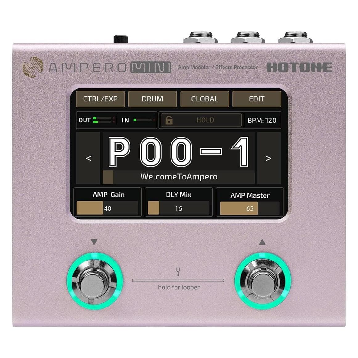 Hotone Ampero Mini (Gitaar), Effectpedaal, Paars