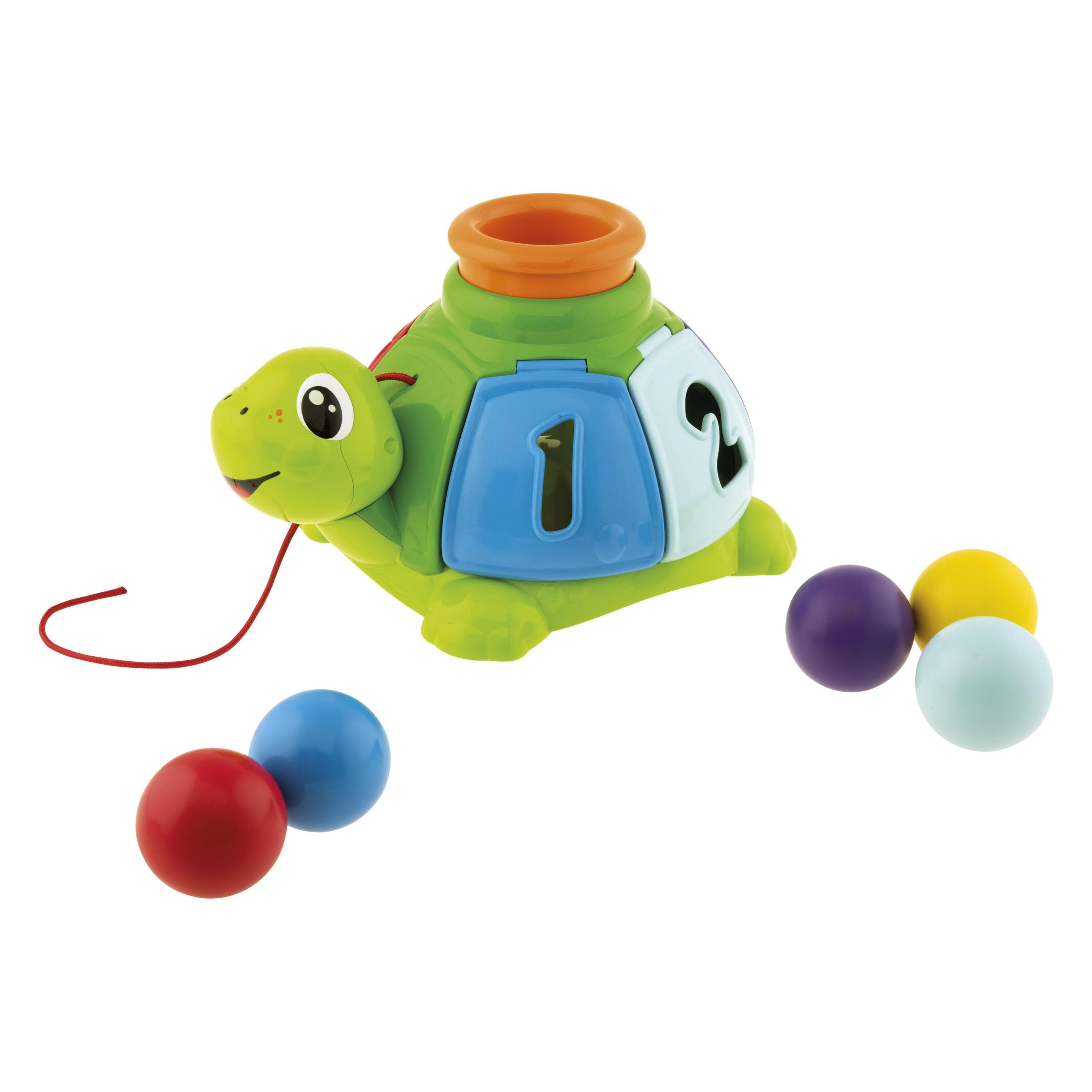 Chicco Pull-along speelgoed Sorting Turtle om te trekken